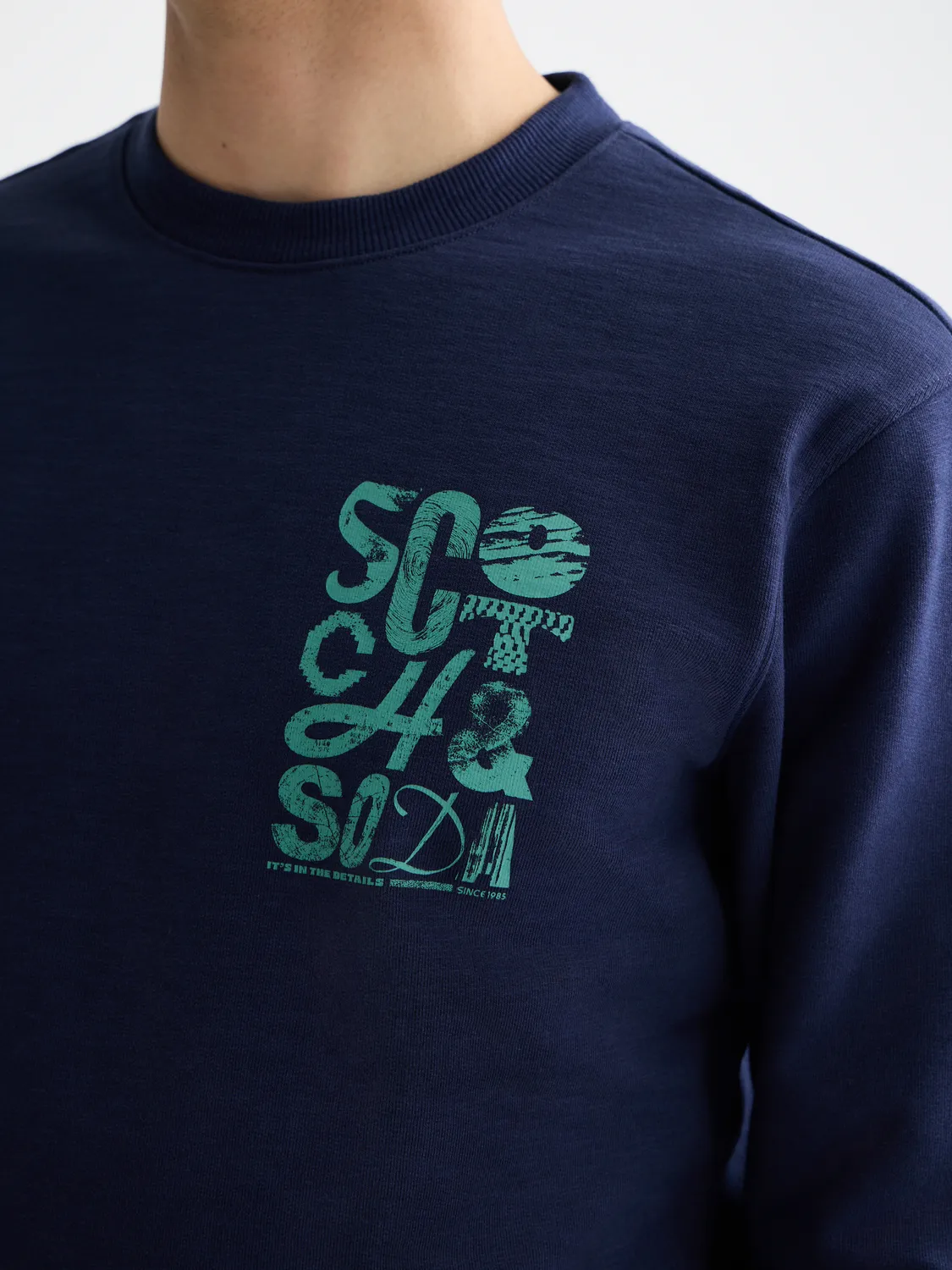 Chest logo sweatshirt sold by Scotch & Soda product image thumbnail 5