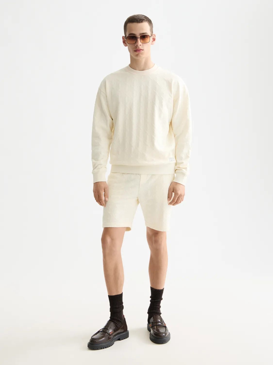 Jacquard terry sweatshirt sold by Scotch & Soda product image thumbnail 4