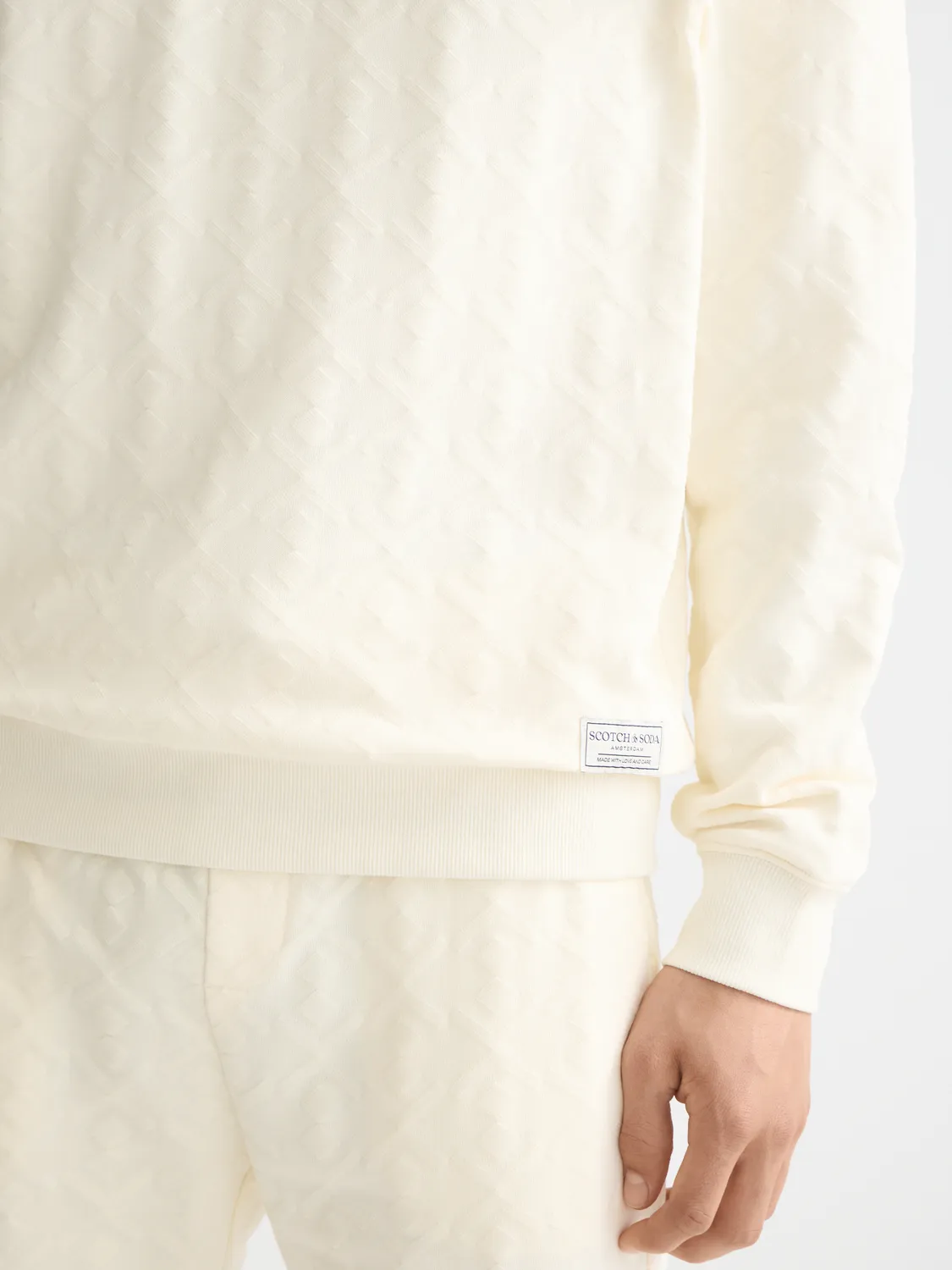 Jacquard terry sweatshirt sold by Scotch & Soda product image thumbnail 5