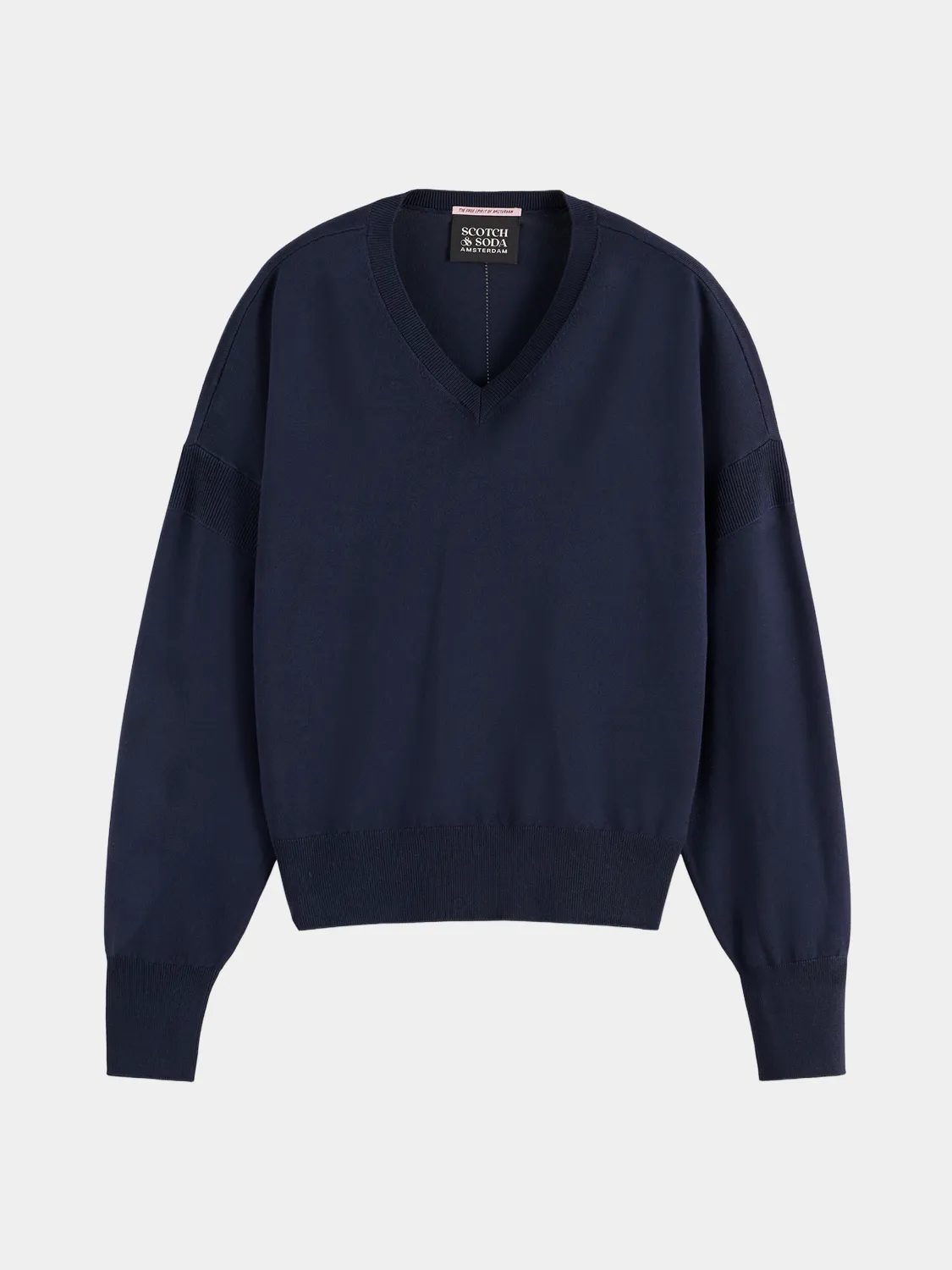V-neck relaxed fit pullover sold by Scotch & Soda product image thumbnail 2