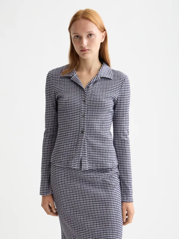 Gingham button up top sold by Scotch & Soda
