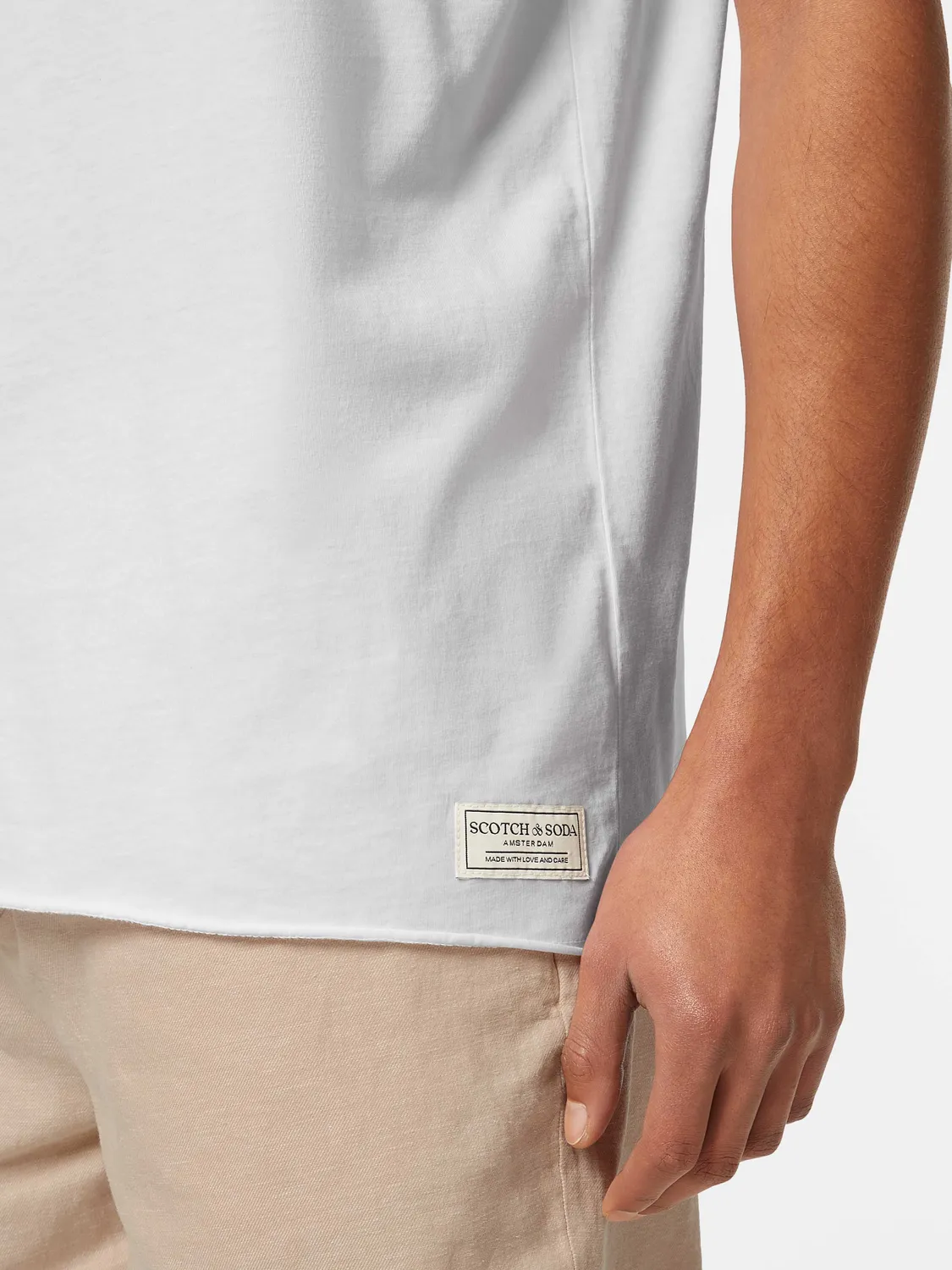 Raw edge t-shirt sold by Scotch & Soda product image thumbnail 5