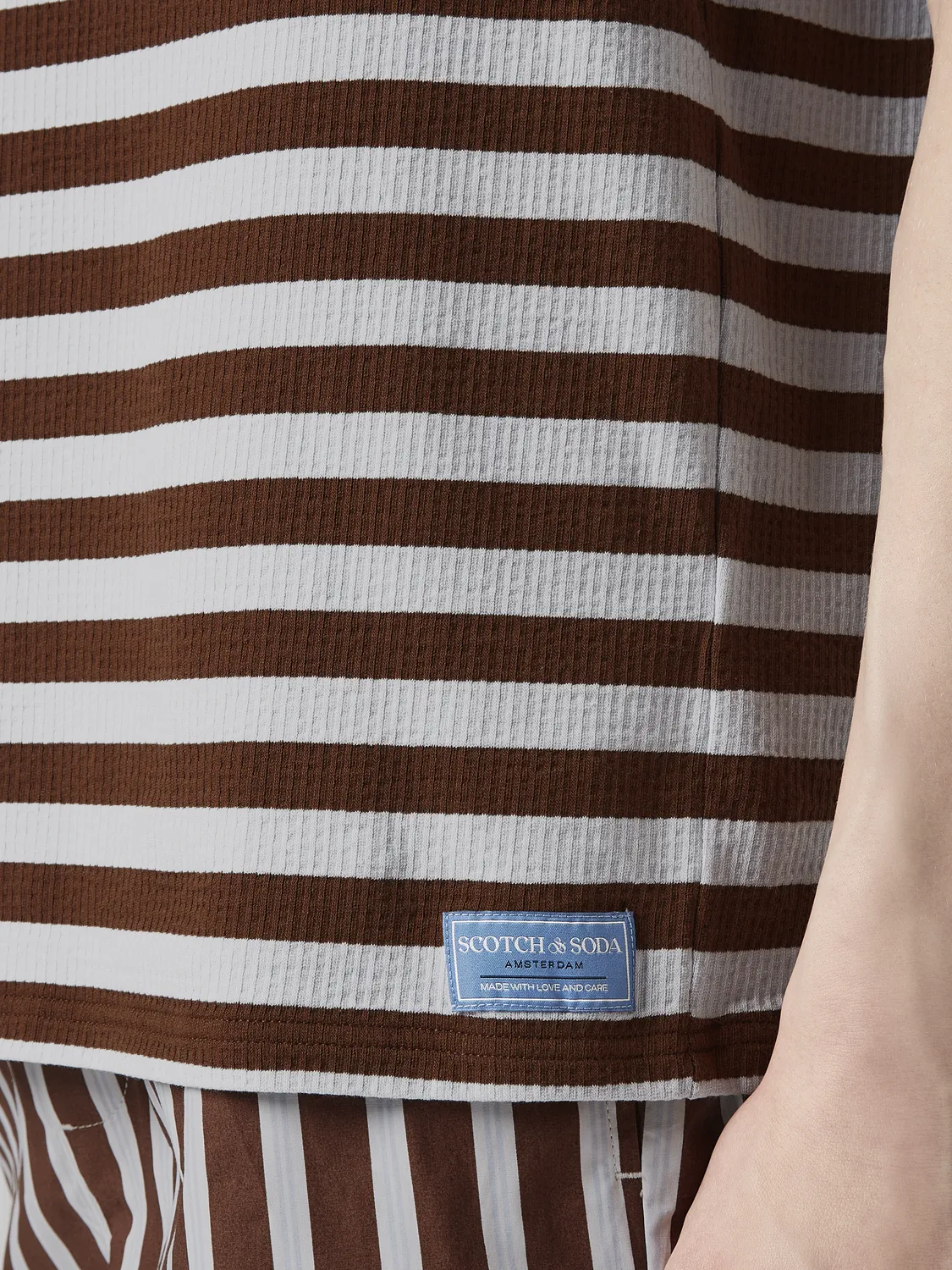 Waffle striped t-shirt sold by Scotch & Soda product image thumbnail 5