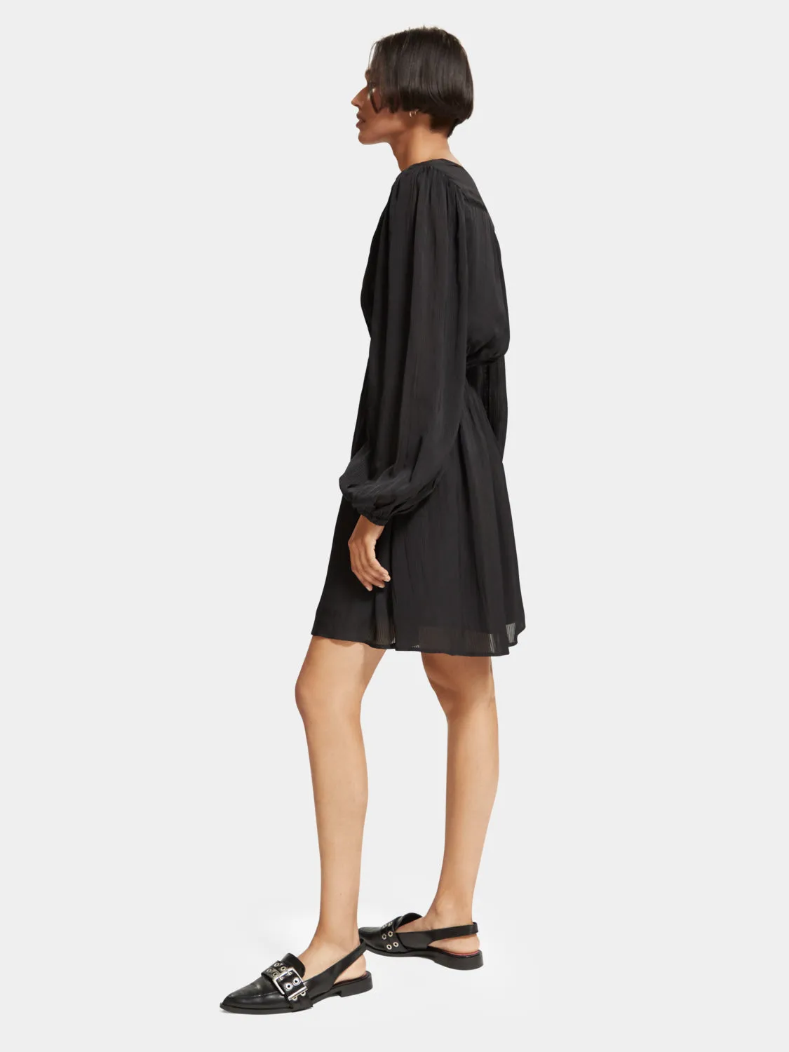 Balloon sleeve mini dress sold by Scotch & Soda product image thumbnail 4