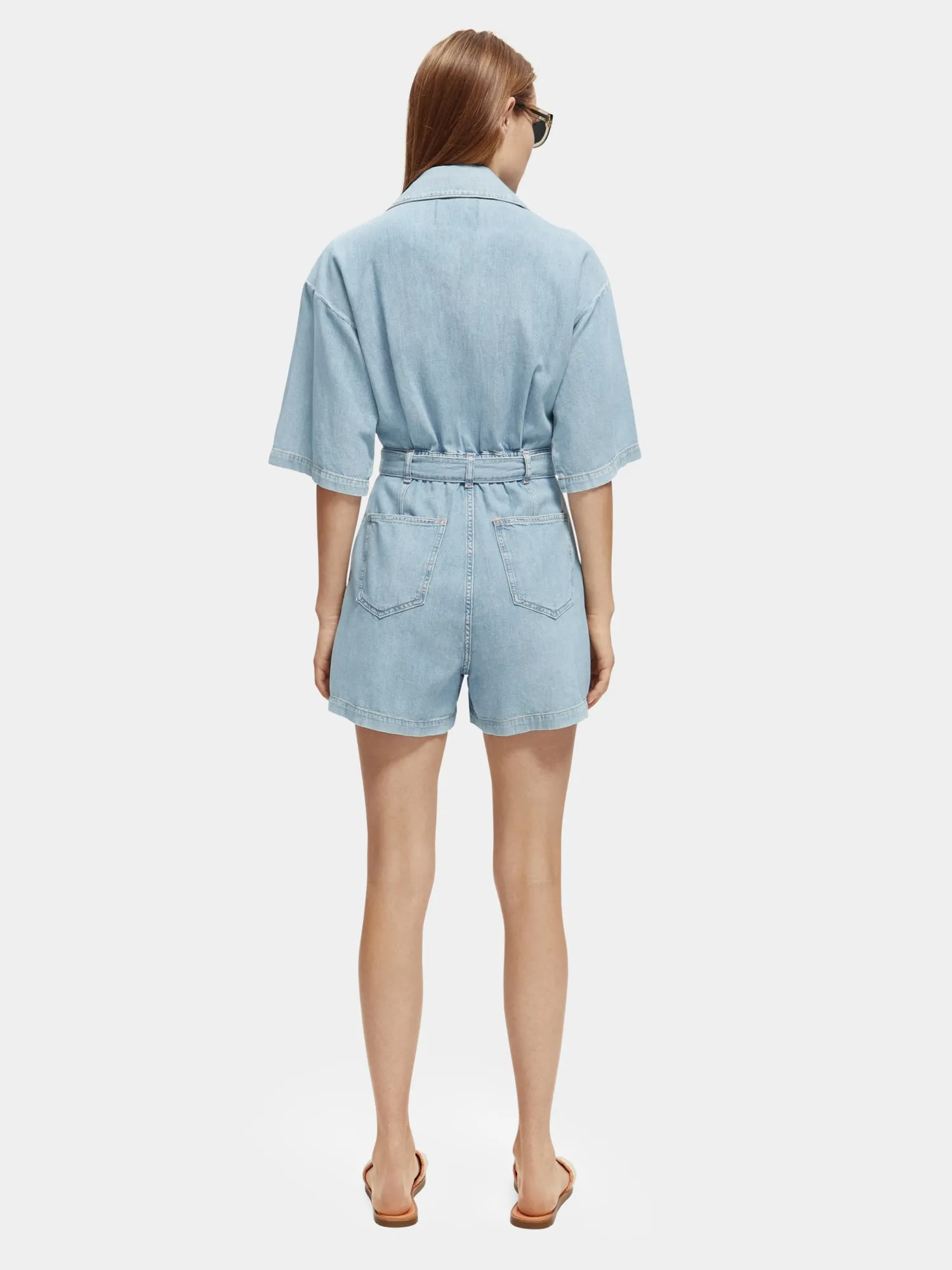 Worked out denim jumpsuit sold by Scotch & Soda product image thumbnail 3