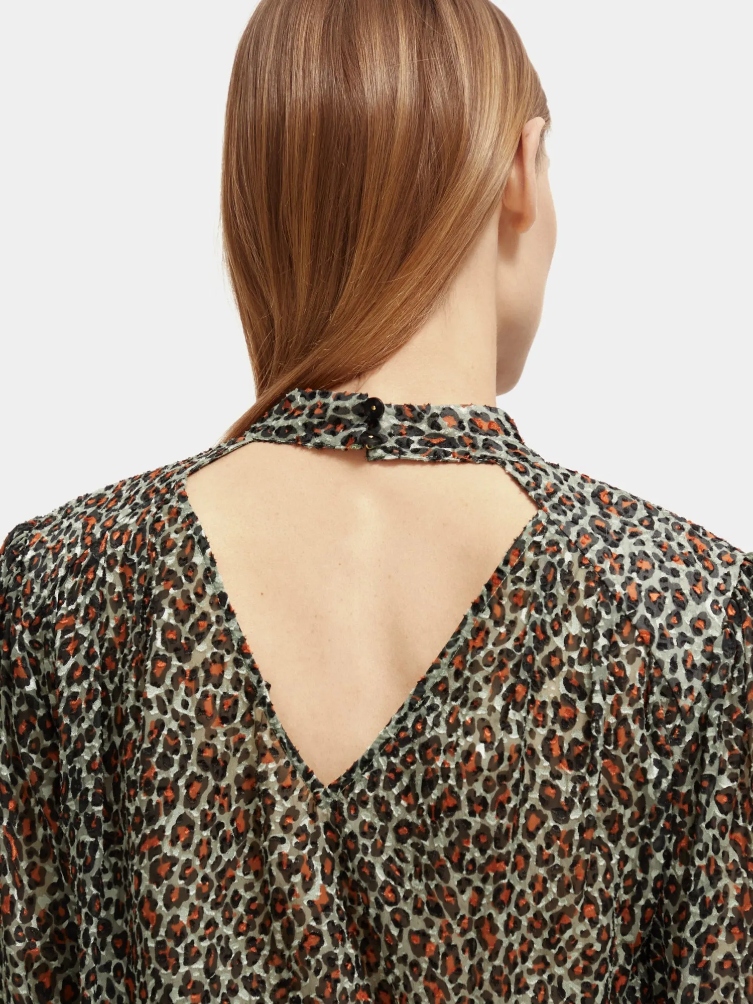 Mock neck open back blouse sold by Scotch & Soda product image thumbnail 5