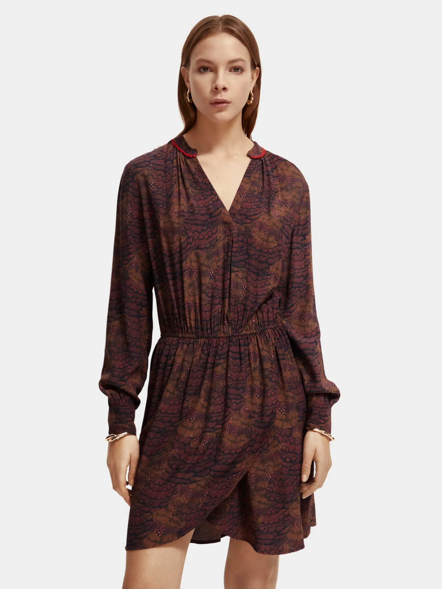 V-neck mini dress sold by Scotch & Soda