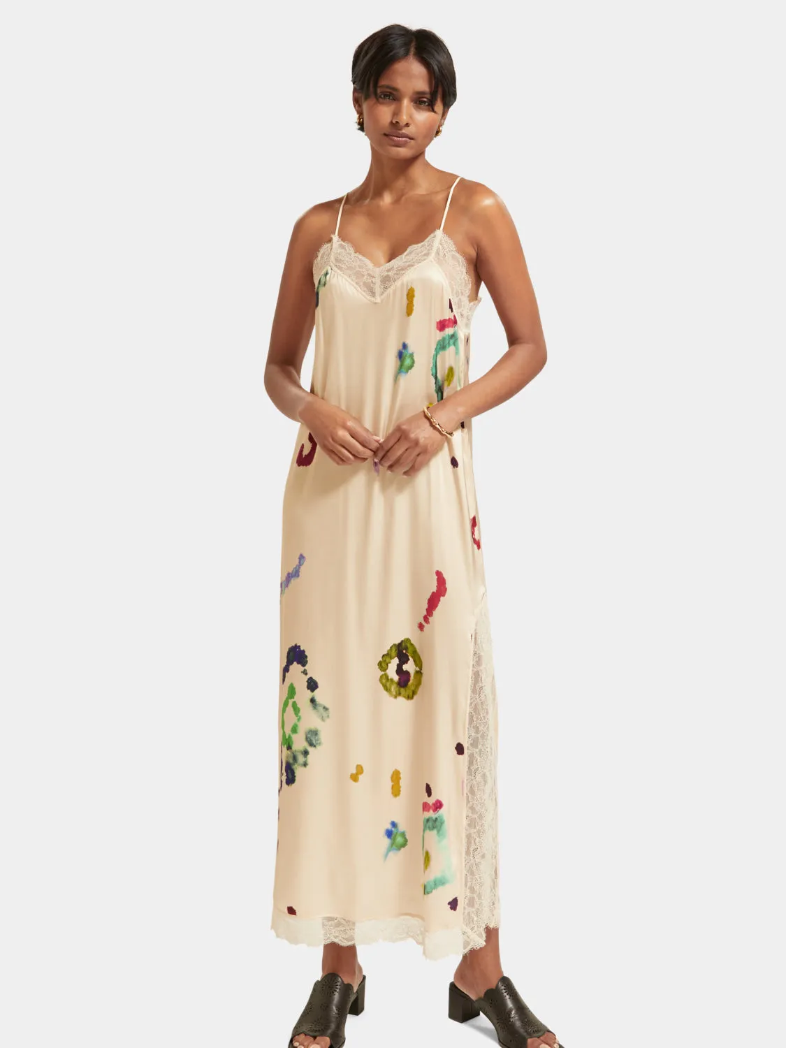 Camisole maxi dress with lace sold by Scotch & Soda product image thumbnail 5