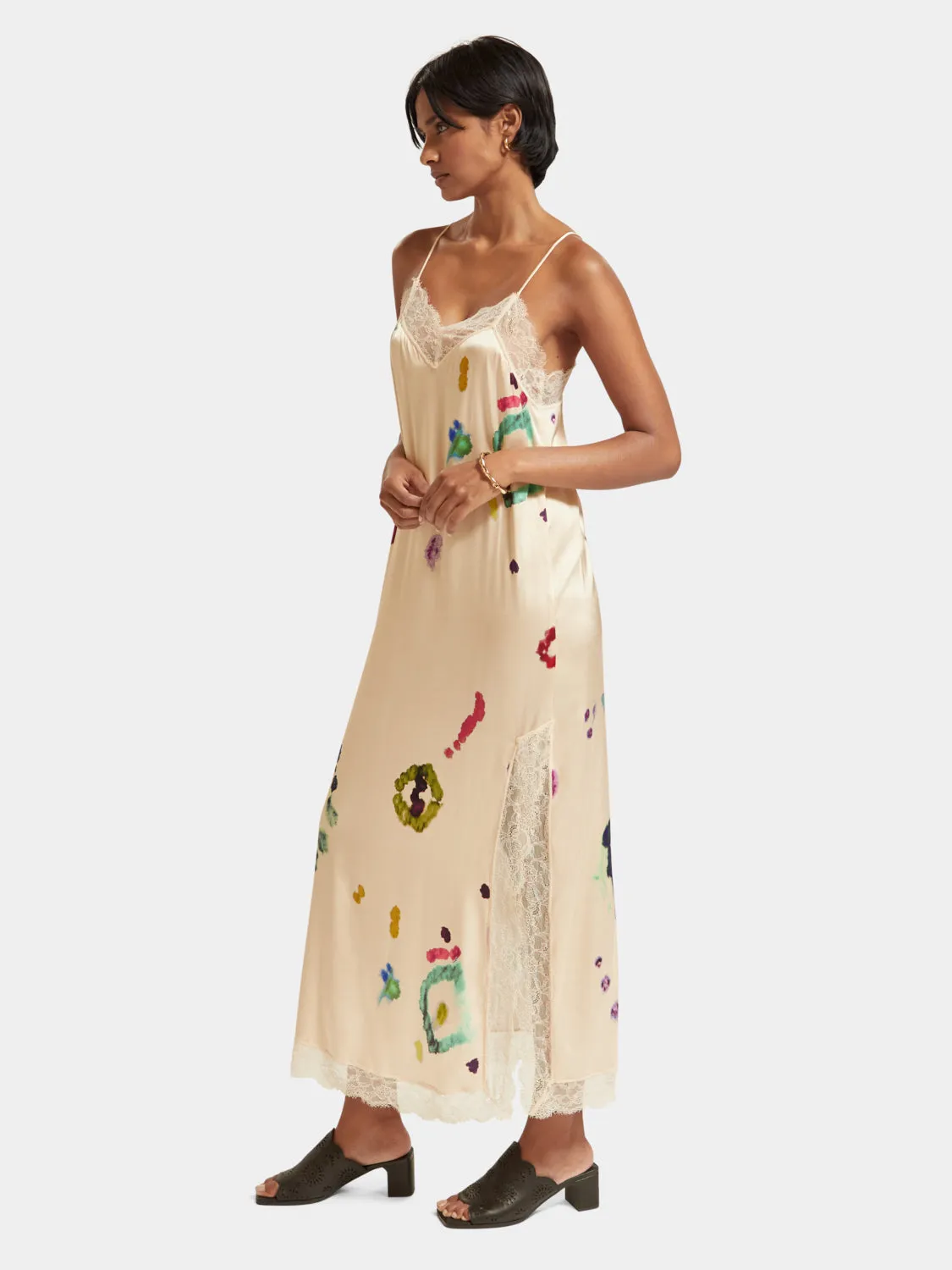 Camisole maxi dress with lace sold by Scotch & Soda product image thumbnail 4