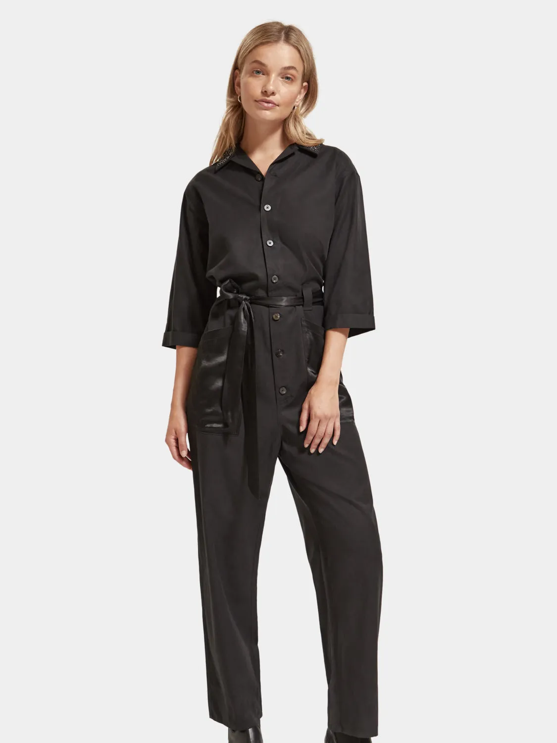 Beaded collar jumpsuit sold by Scotch & Soda
