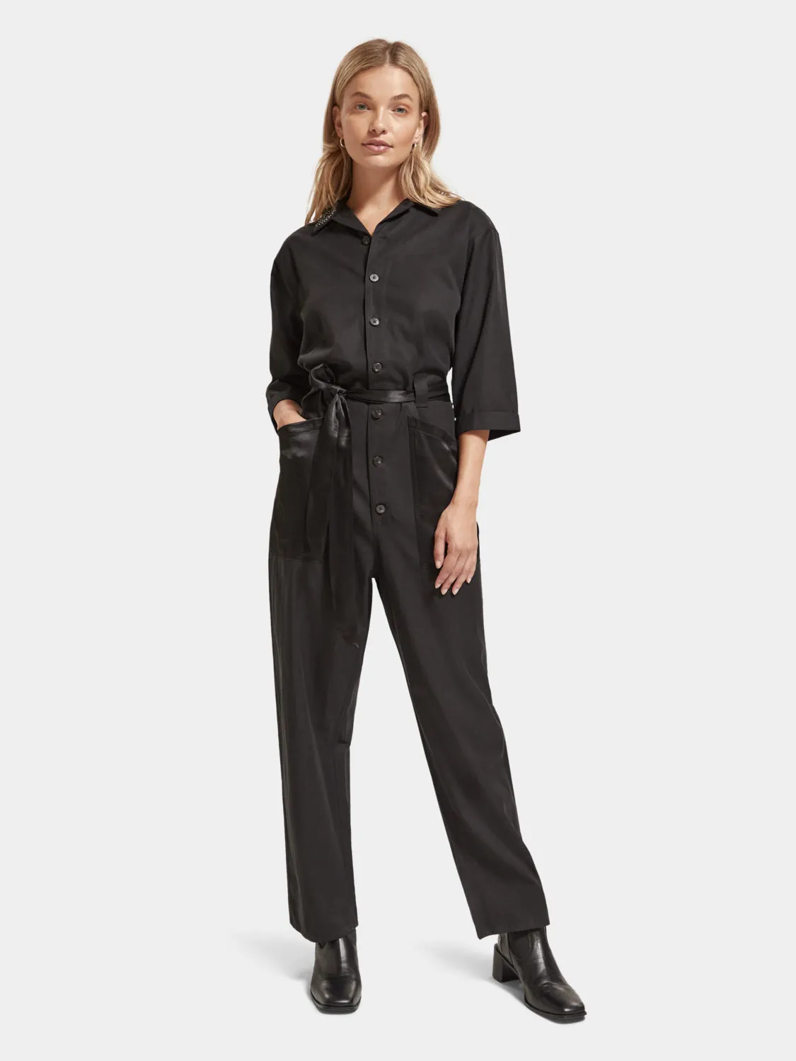 Beaded collar jumpsuit sold by Scotch & Soda product image thumbnail 5