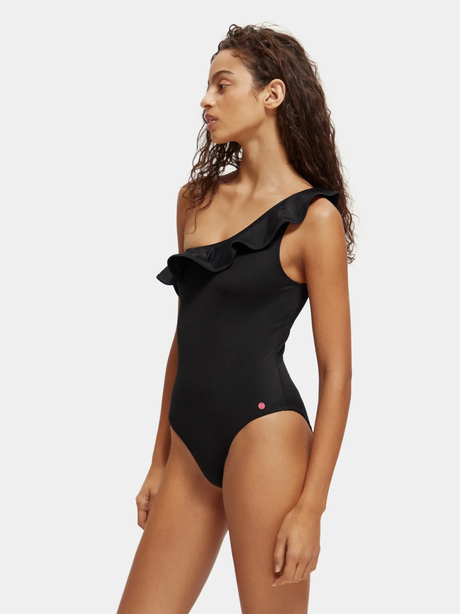One shoulder ruffle swimsuit sold by Scotch & Soda product image thumbnail 4