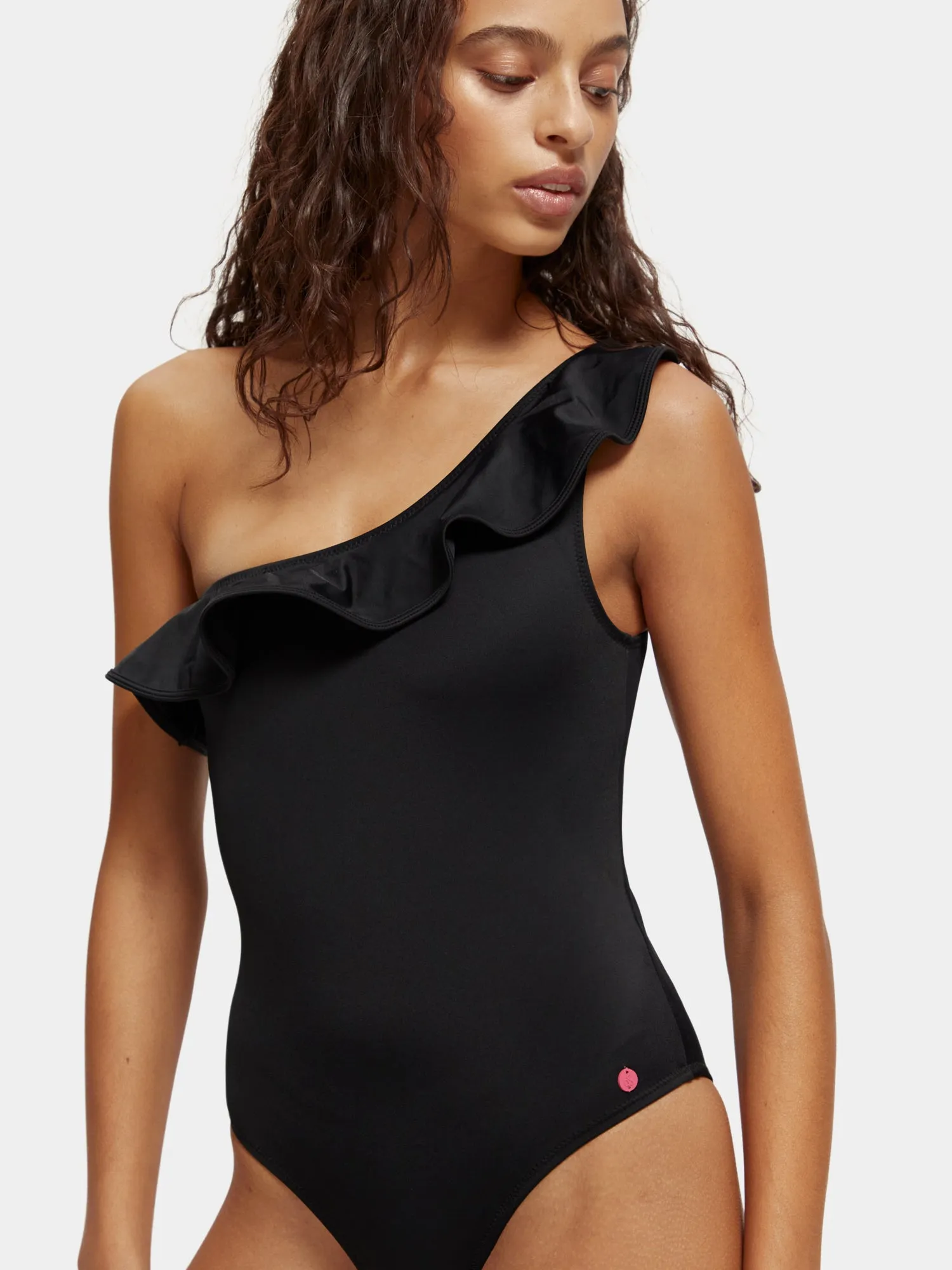 One shoulder ruffle swimsuit sold by Scotch & Soda product image thumbnail 5