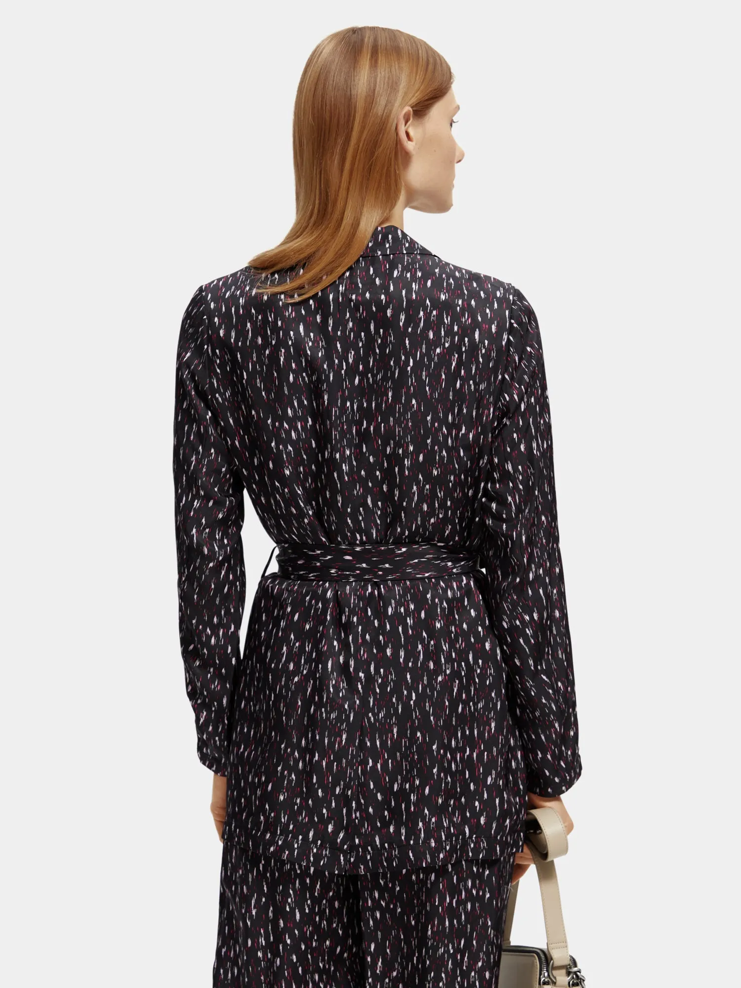 Printed belted blazer sold by Scotch & Soda product image thumbnail 3