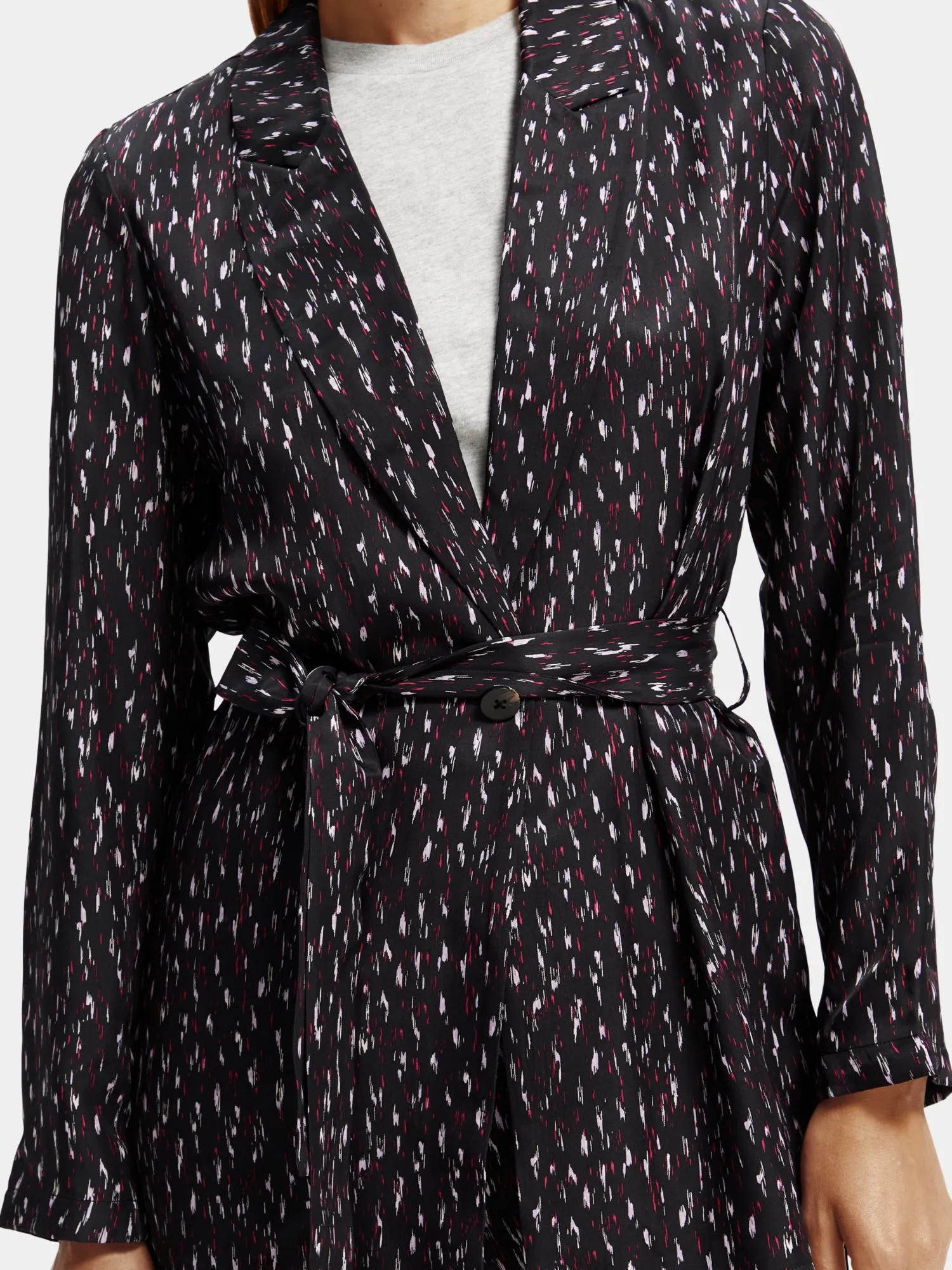 Printed belted blazer sold by Scotch & Soda product image thumbnail 5
