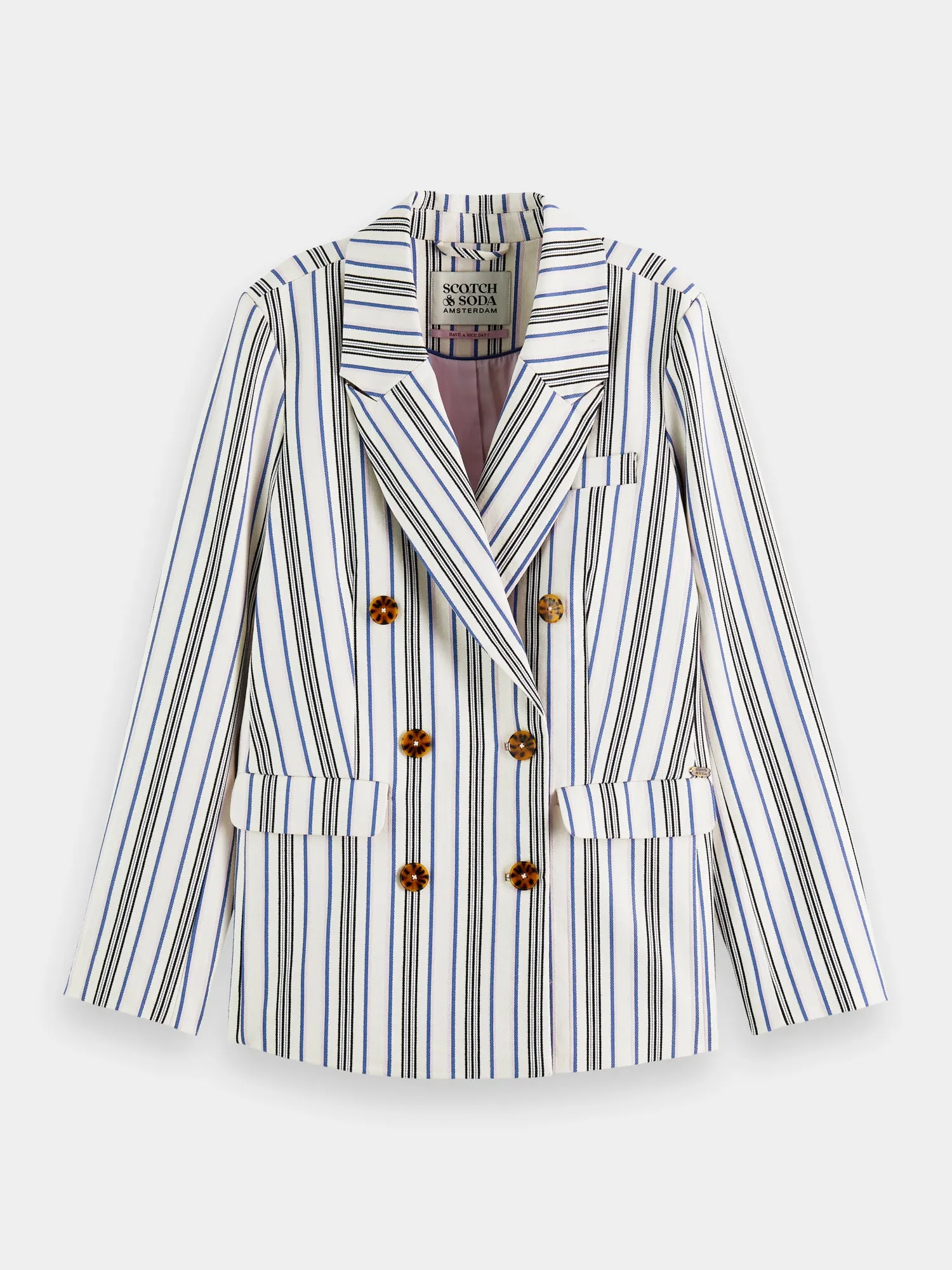 Double-breasted striped blazer sold by Scotch & Soda product image thumbnail 2