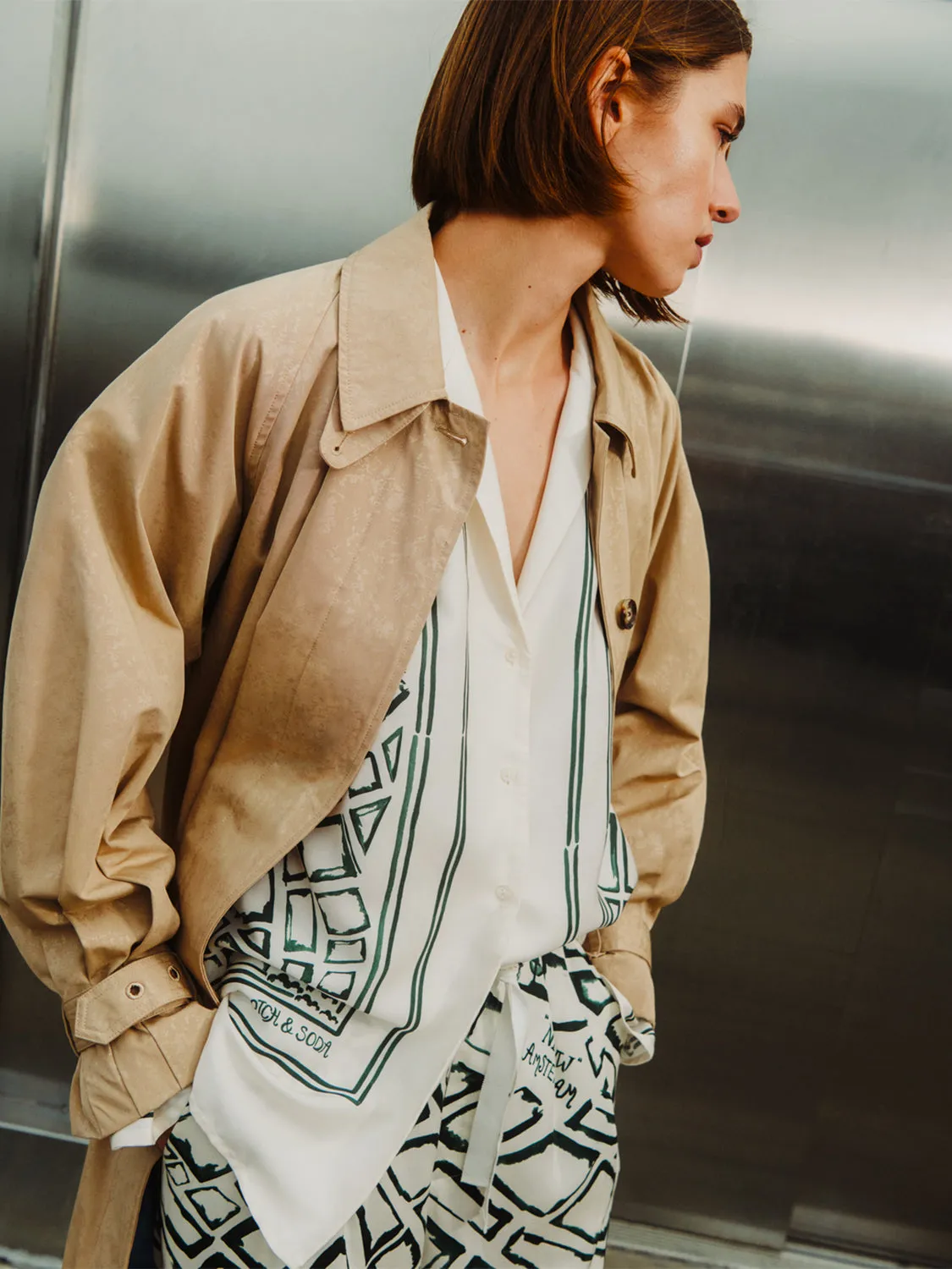 Embossed coat sold by Scotch & Soda