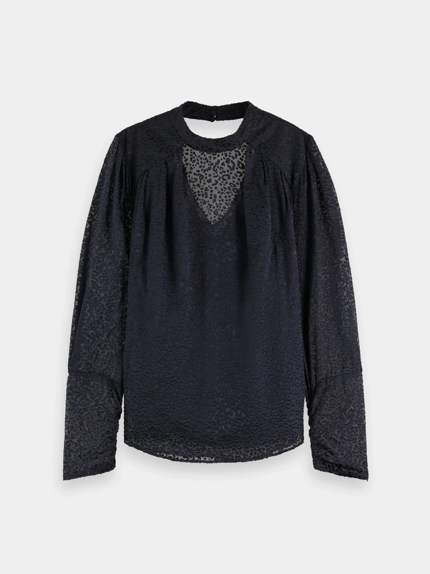 Mock neck open back blouse sold by Scotch & Soda product image thumbnail 2