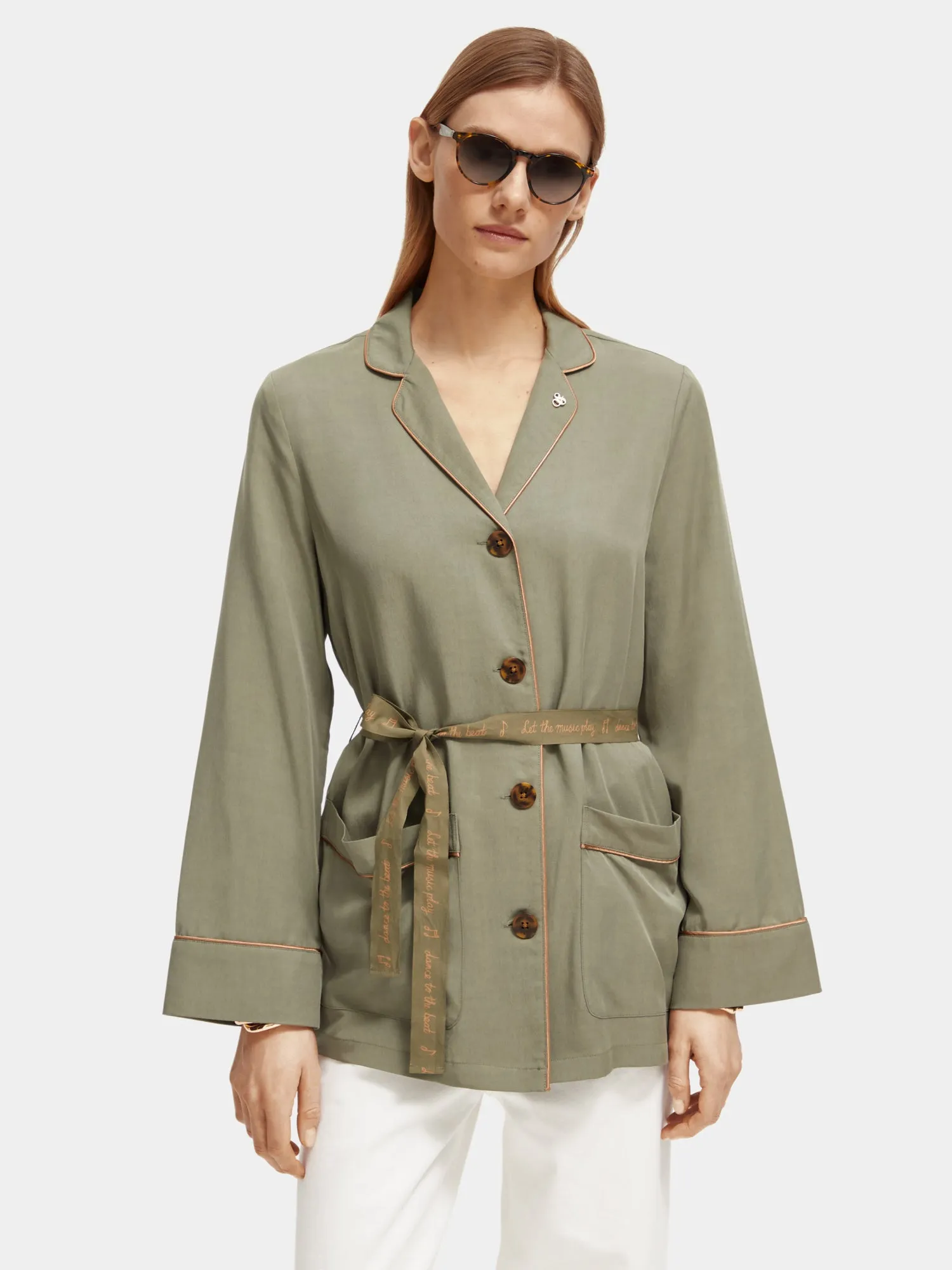 Belted blazer sold by Scotch & Soda