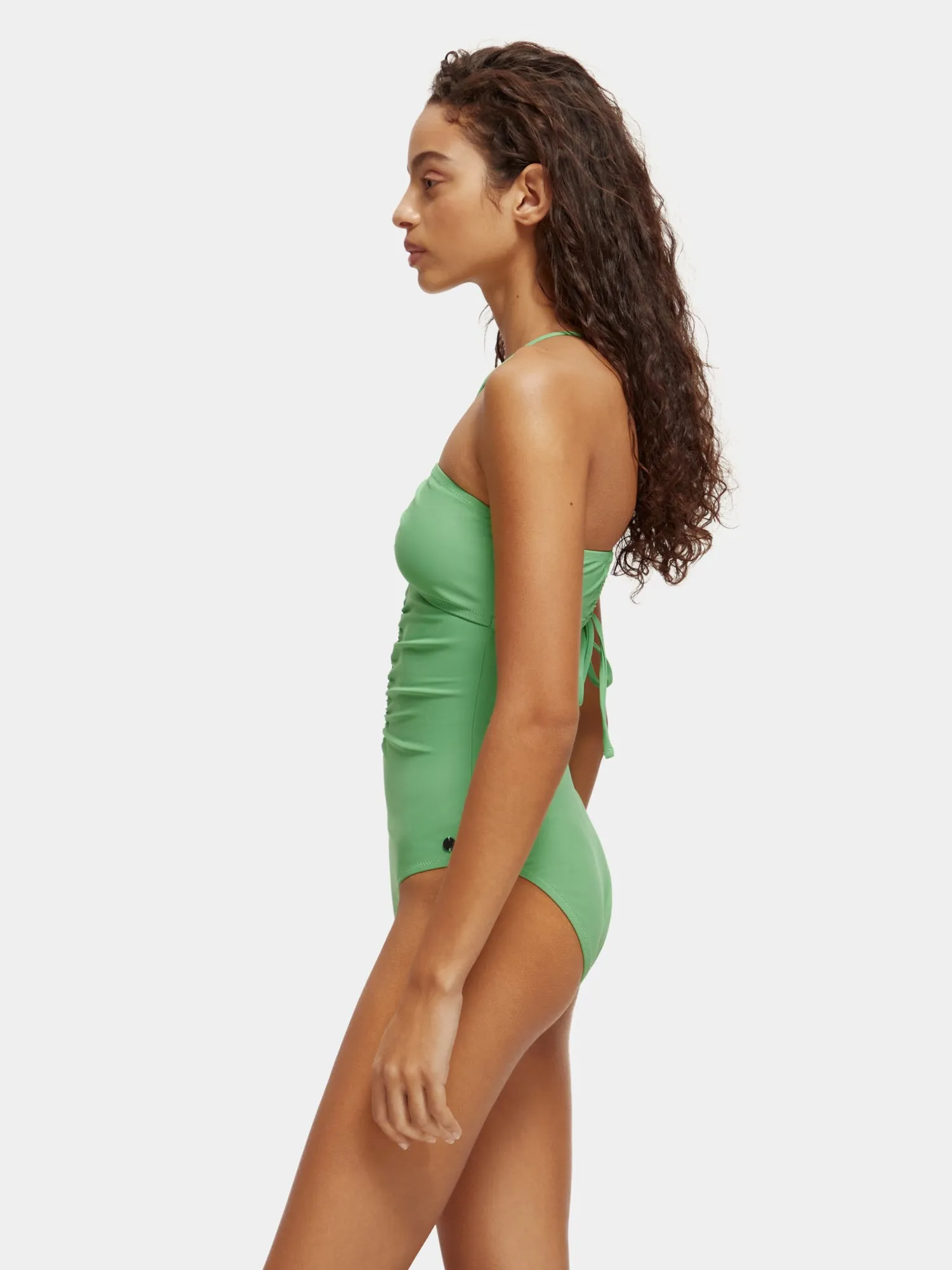 Ruched front halter swimsuit sold by Scotch & Soda product image thumbnail 4