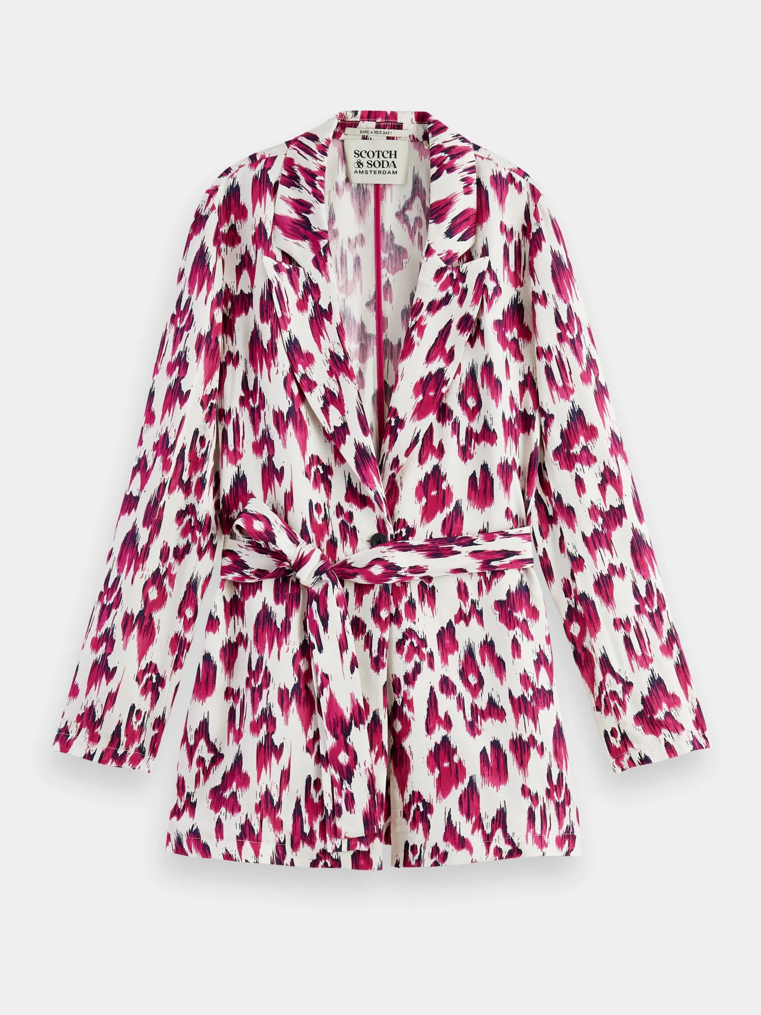 Printed belted blazer sold by Scotch & Soda product image thumbnail 2