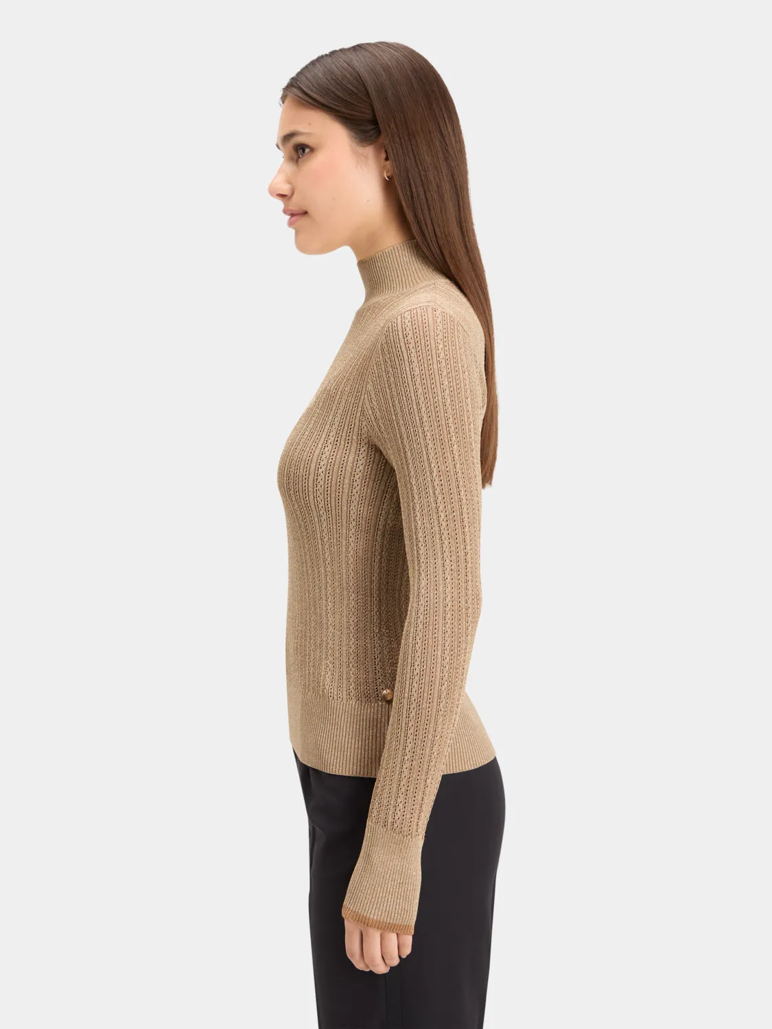 Metallic pointelle pullover sold by Scotch & Soda product image thumbnail 4