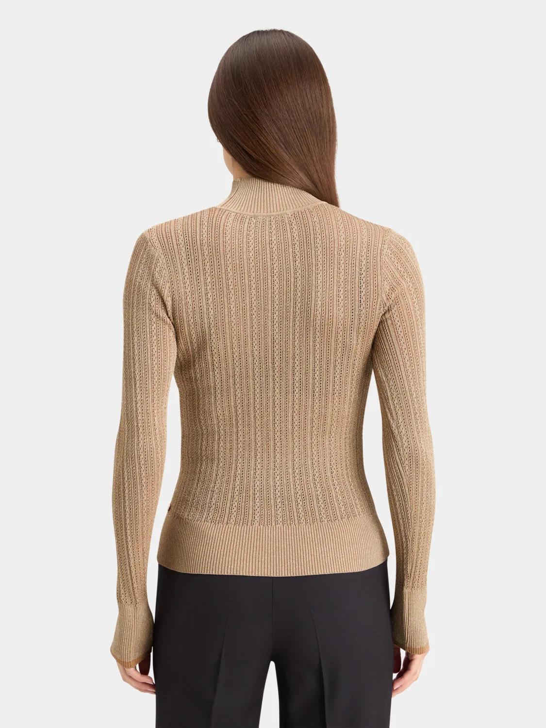 Metallic pointelle pullover sold by Scotch & Soda product image thumbnail 3