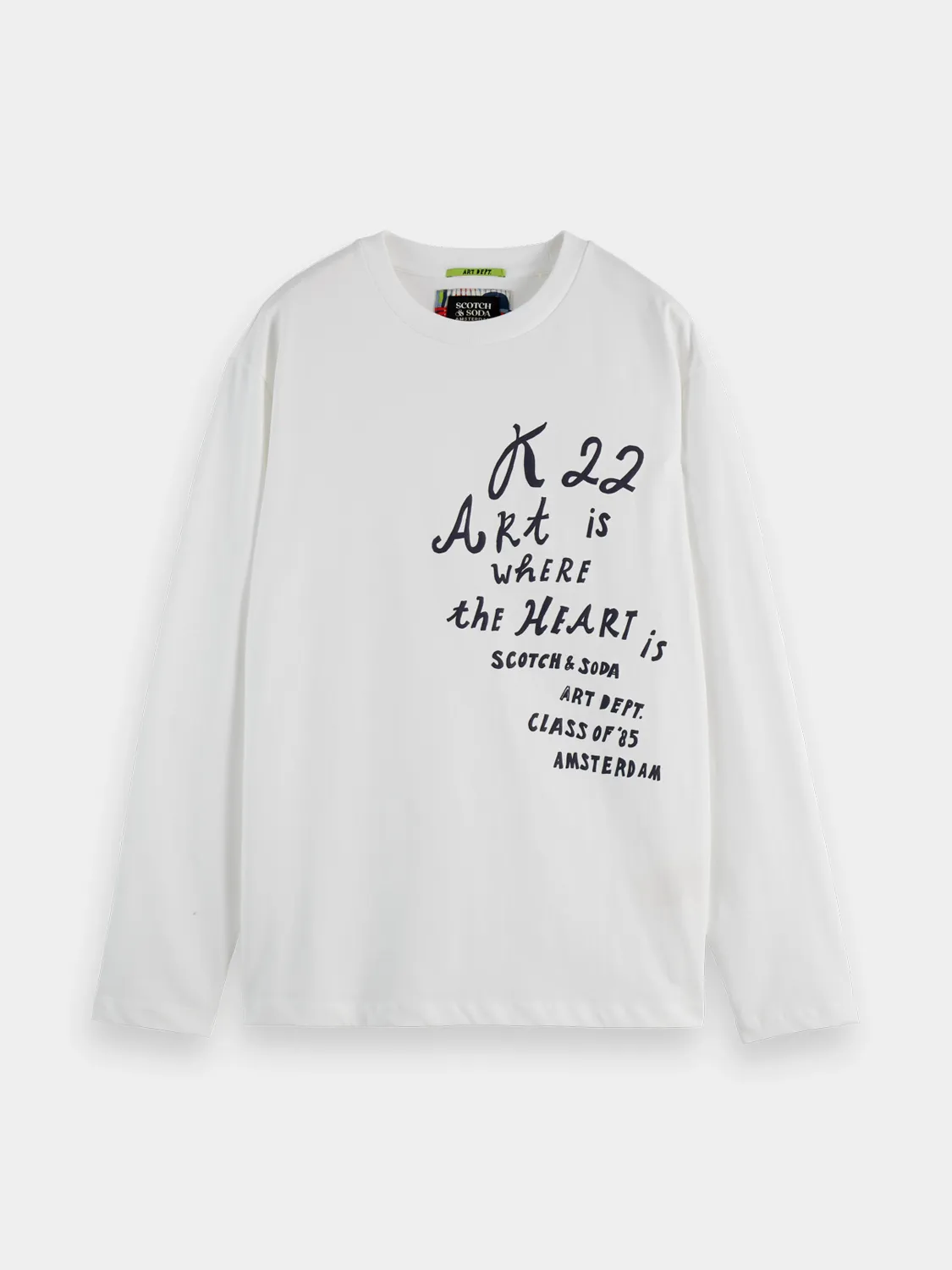 Long sleeved artwork t-shirt sold by Scotch & Soda product image thumbnail 2