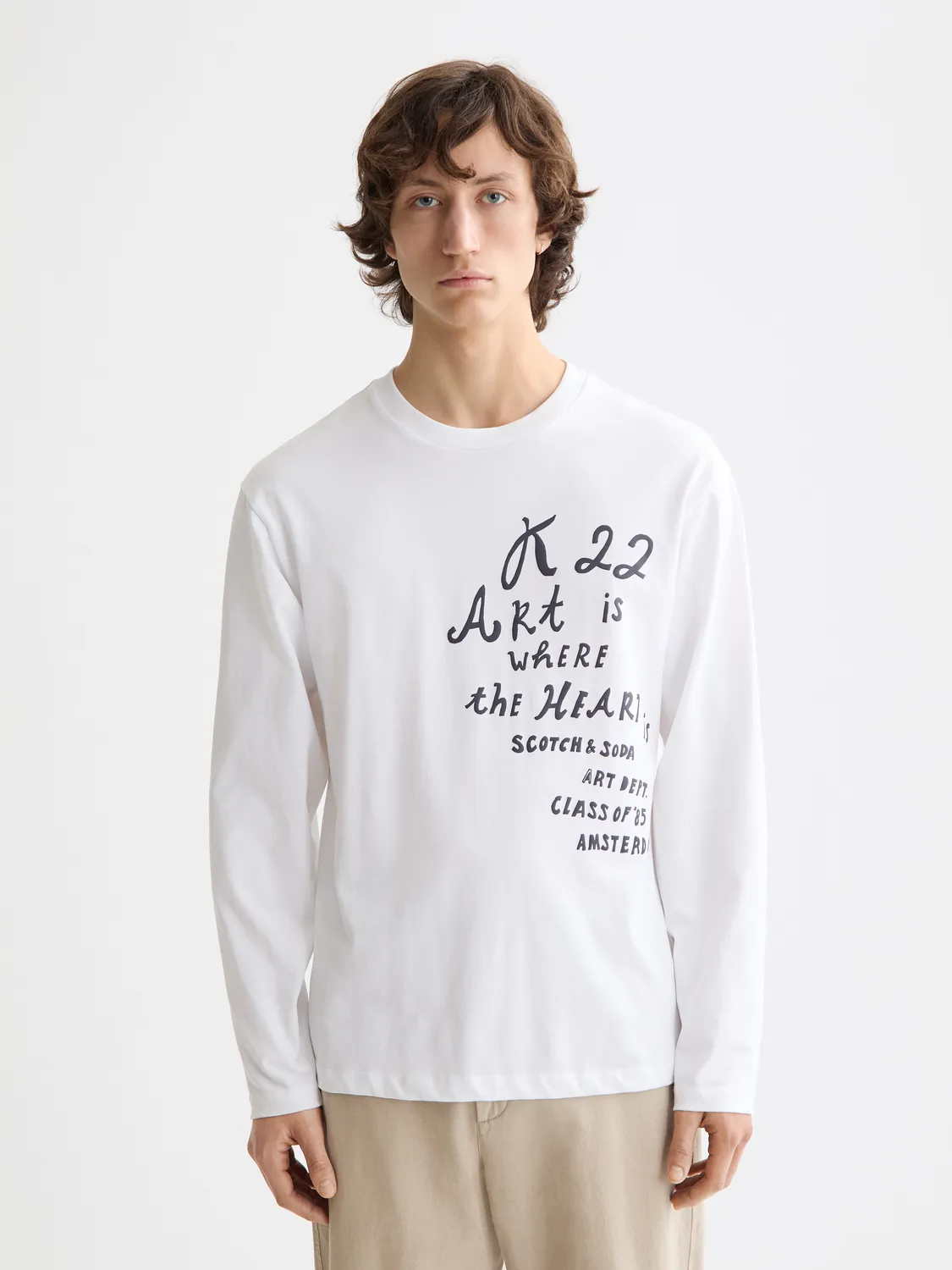 Long sleeved artwork t-shirt sold by Scotch & Soda