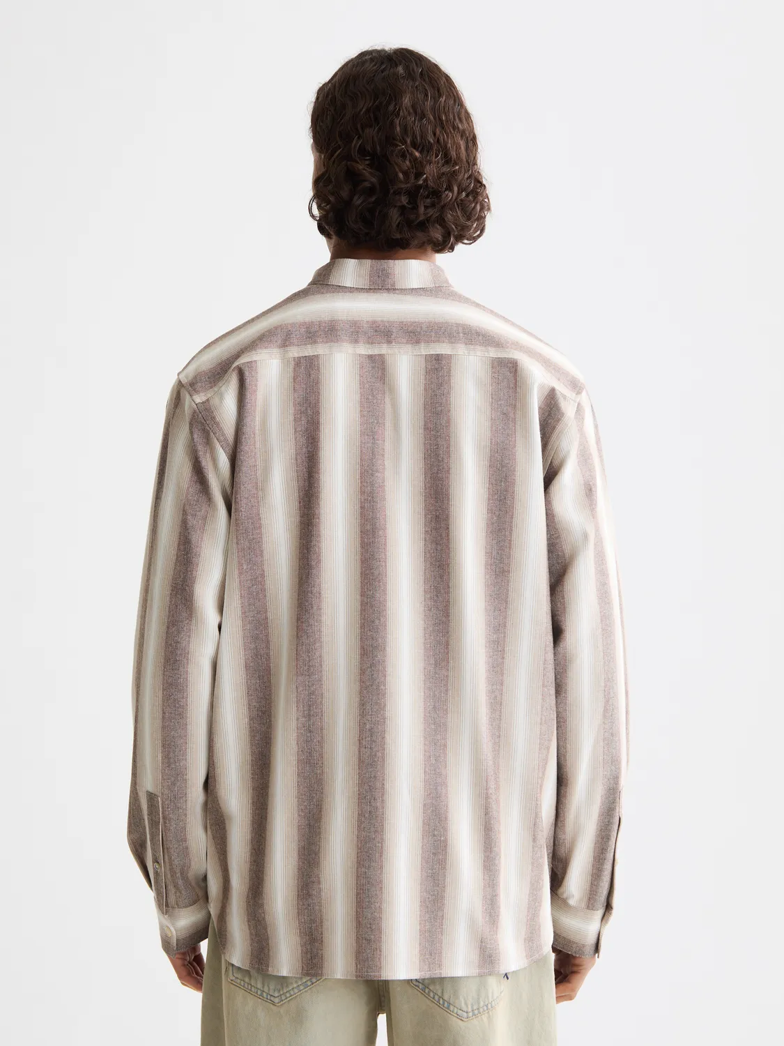 Shadow-striped cotton shirt sold by Scotch & Soda product image thumbnail 3