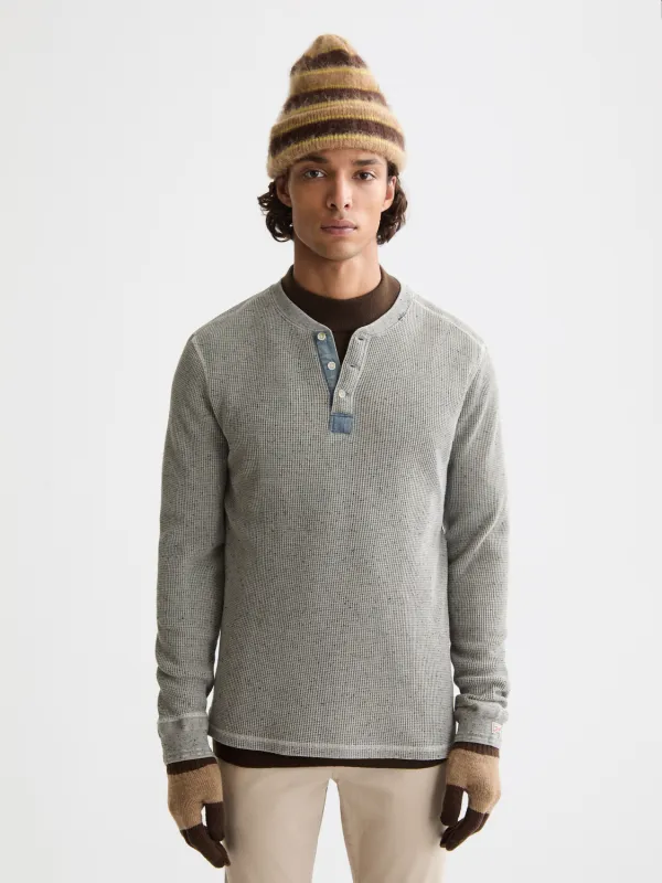 Denim washed henley shirt made by Scotch & Soda