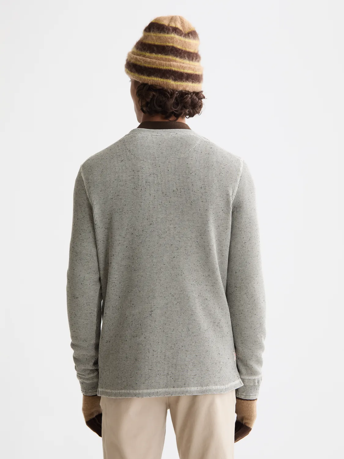 Denim washed henley shirt sold by Scotch & Soda product image thumbnail 3