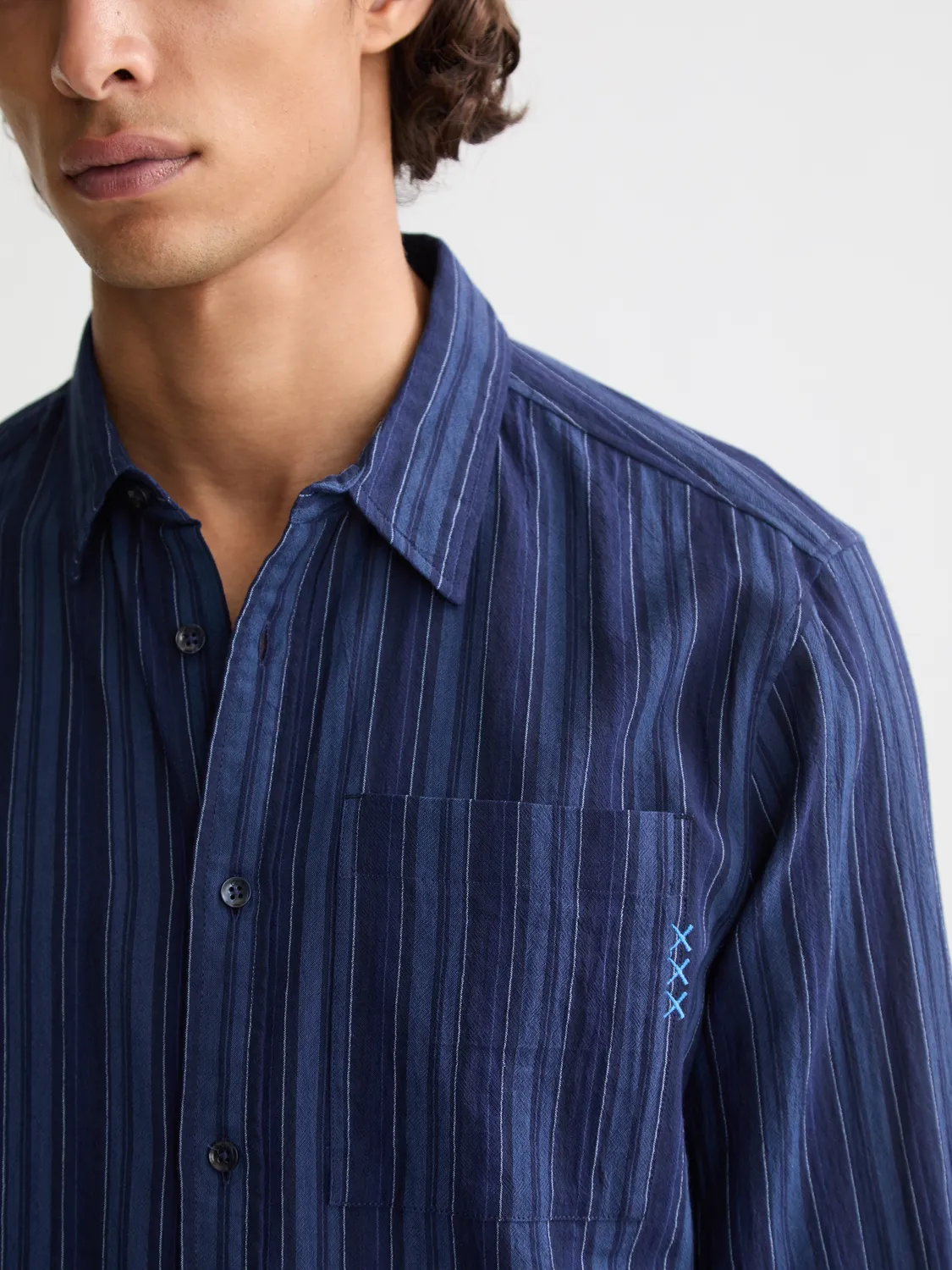 Textured striped shirt sold by Scotch & Soda product image thumbnail 5