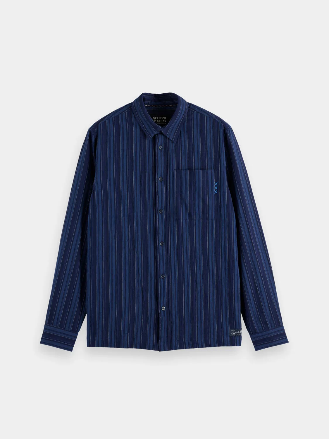 Textured striped shirt sold by Scotch & Soda product image thumbnail 2