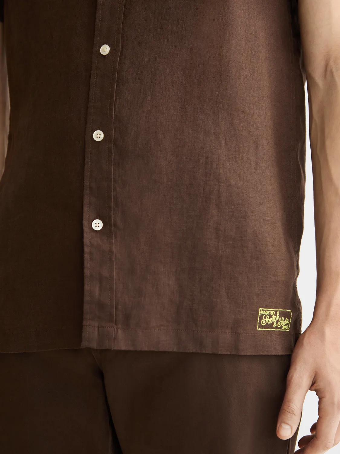 Short sleeved linen shirt sold by Scotch & Soda product image thumbnail 5