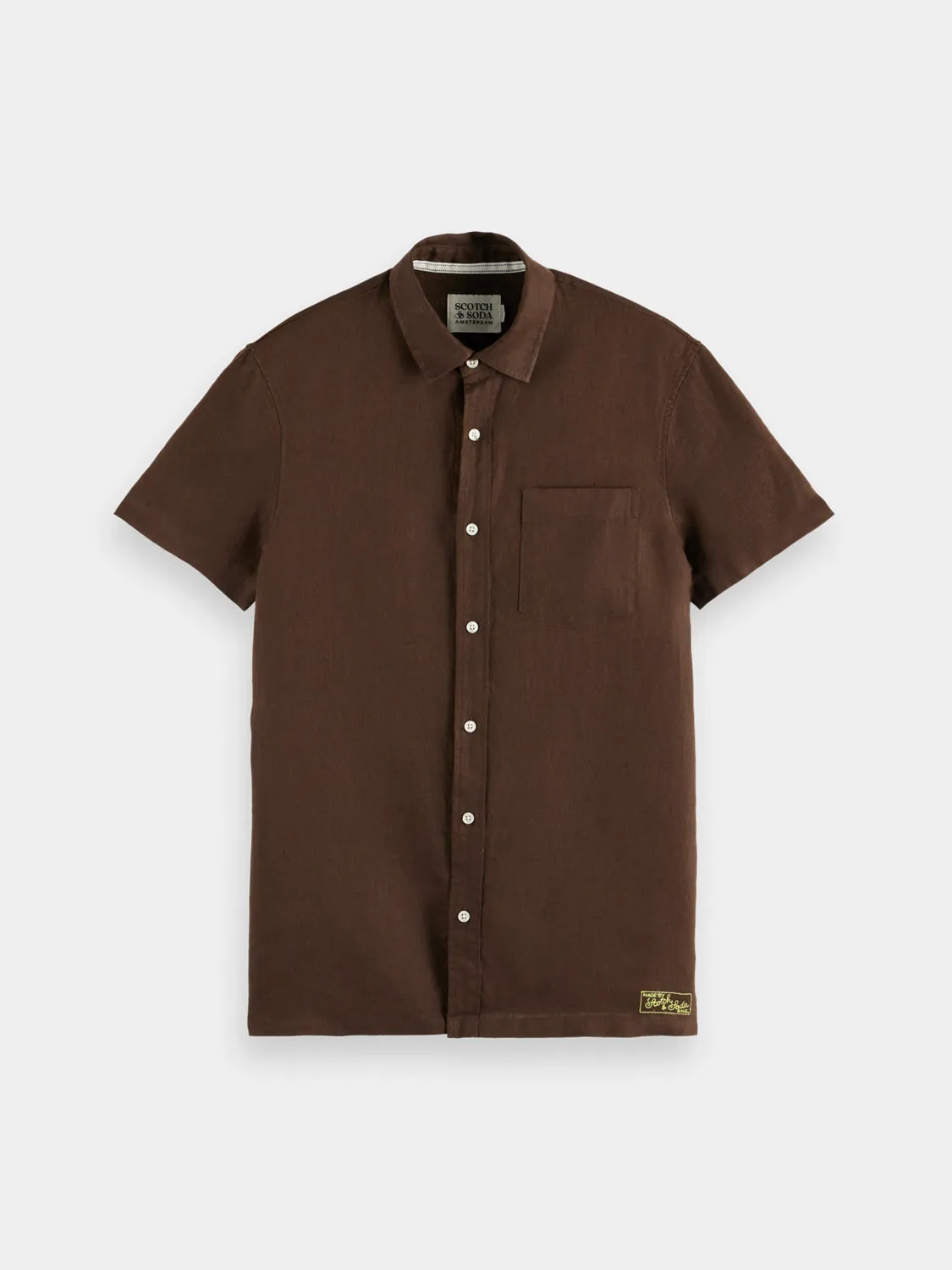 Short sleeved linen shirt sold by Scotch & Soda product image thumbnail 2