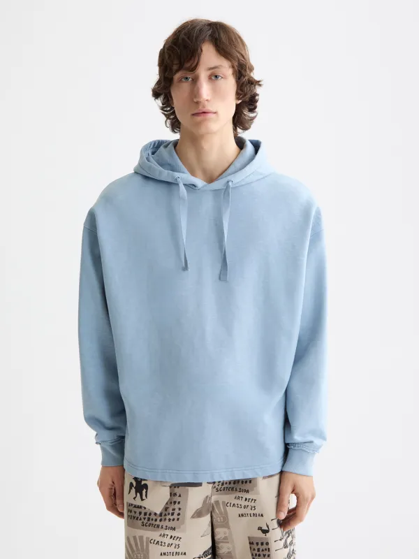 Garment-dyed hoodie made by Scotch & Soda