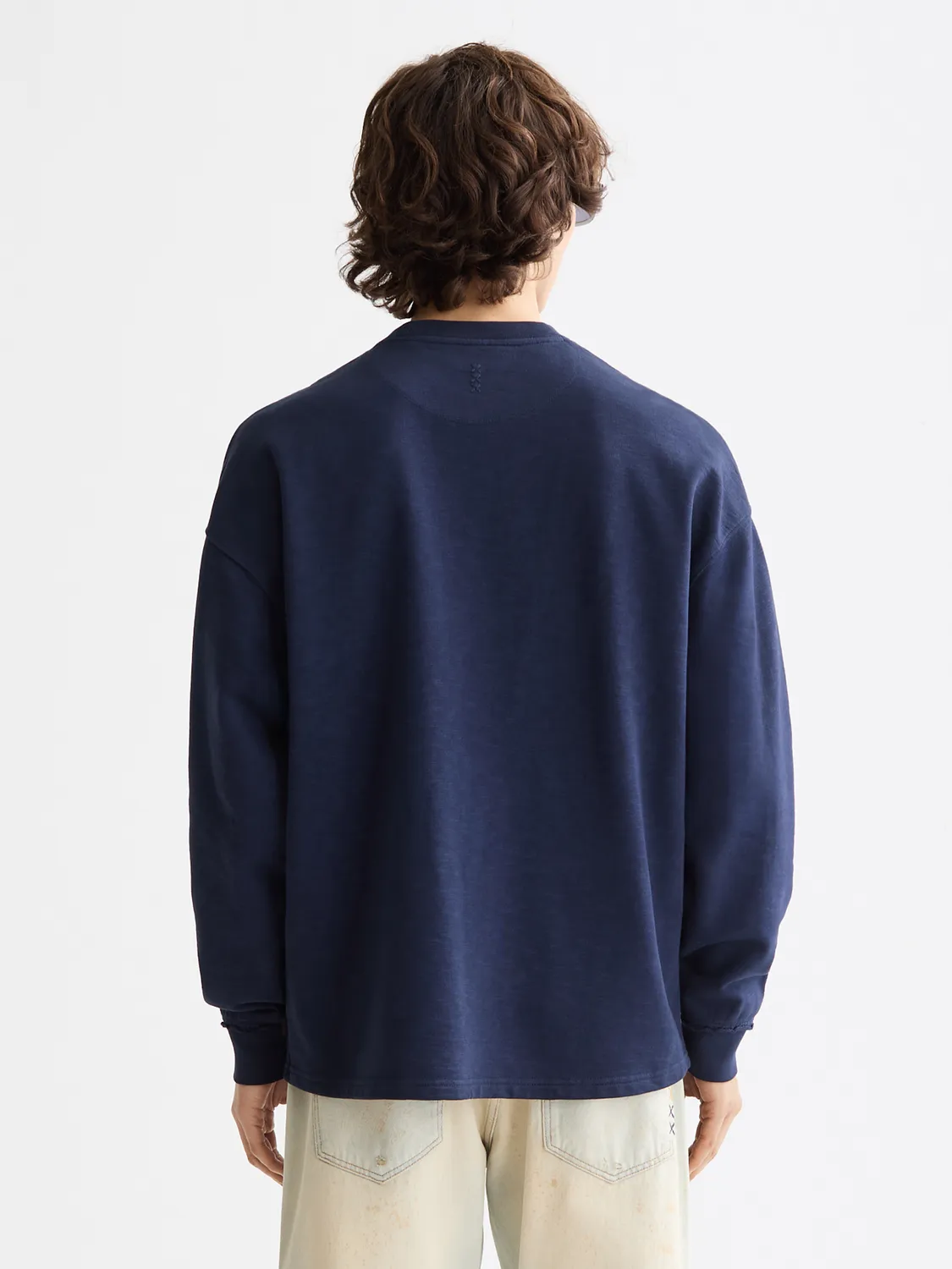 Garment-dyed sweatshirt sold by Scotch & Soda product image thumbnail 3