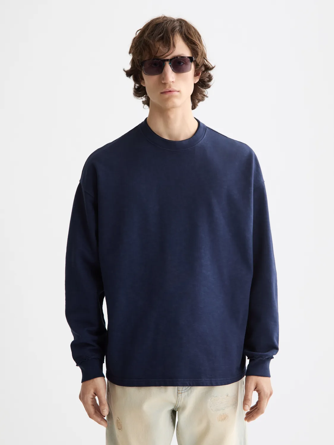 Garment-dyed sweatshirt sold by Scotch & Soda