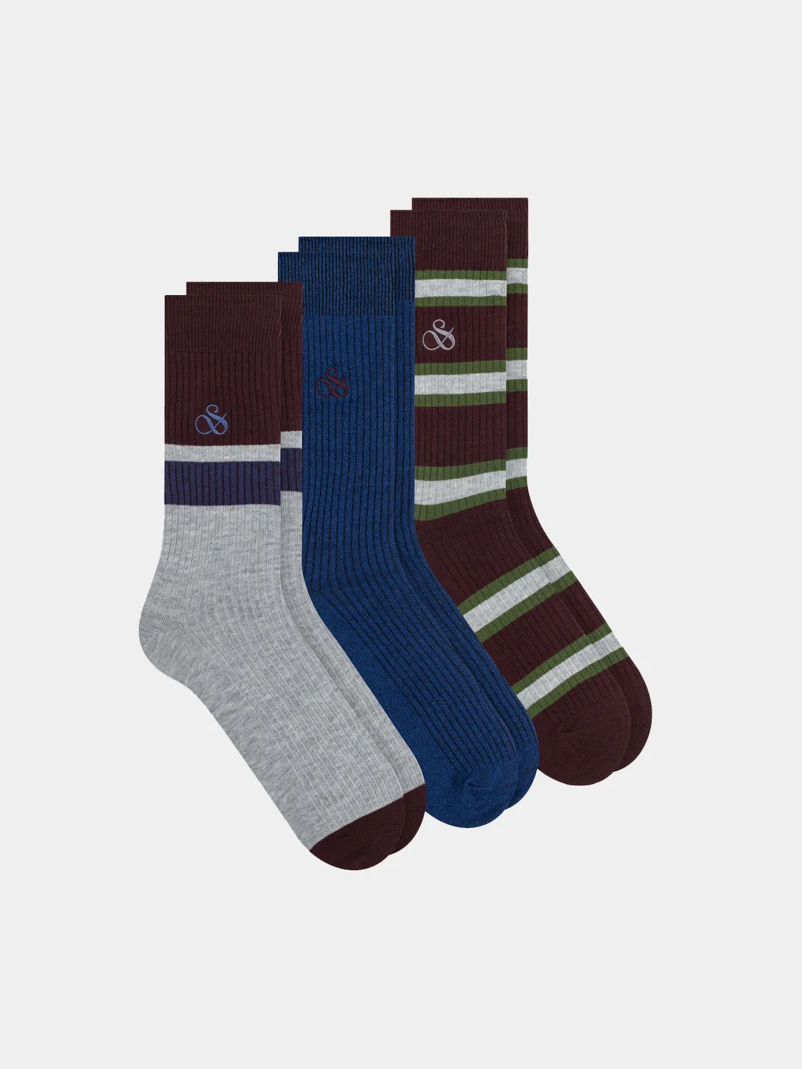 3-pack crew socks sold by Scotch & Soda product image thumbnail 2