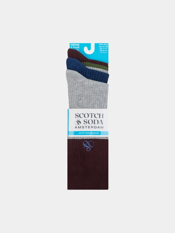 3-pack crew socks sold by Scotch & Soda