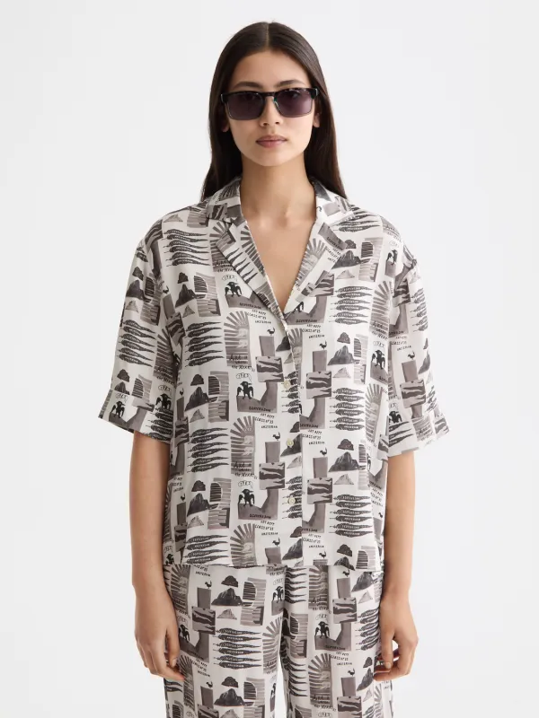 Printed short sleeved shirt sold by Scotch & Soda