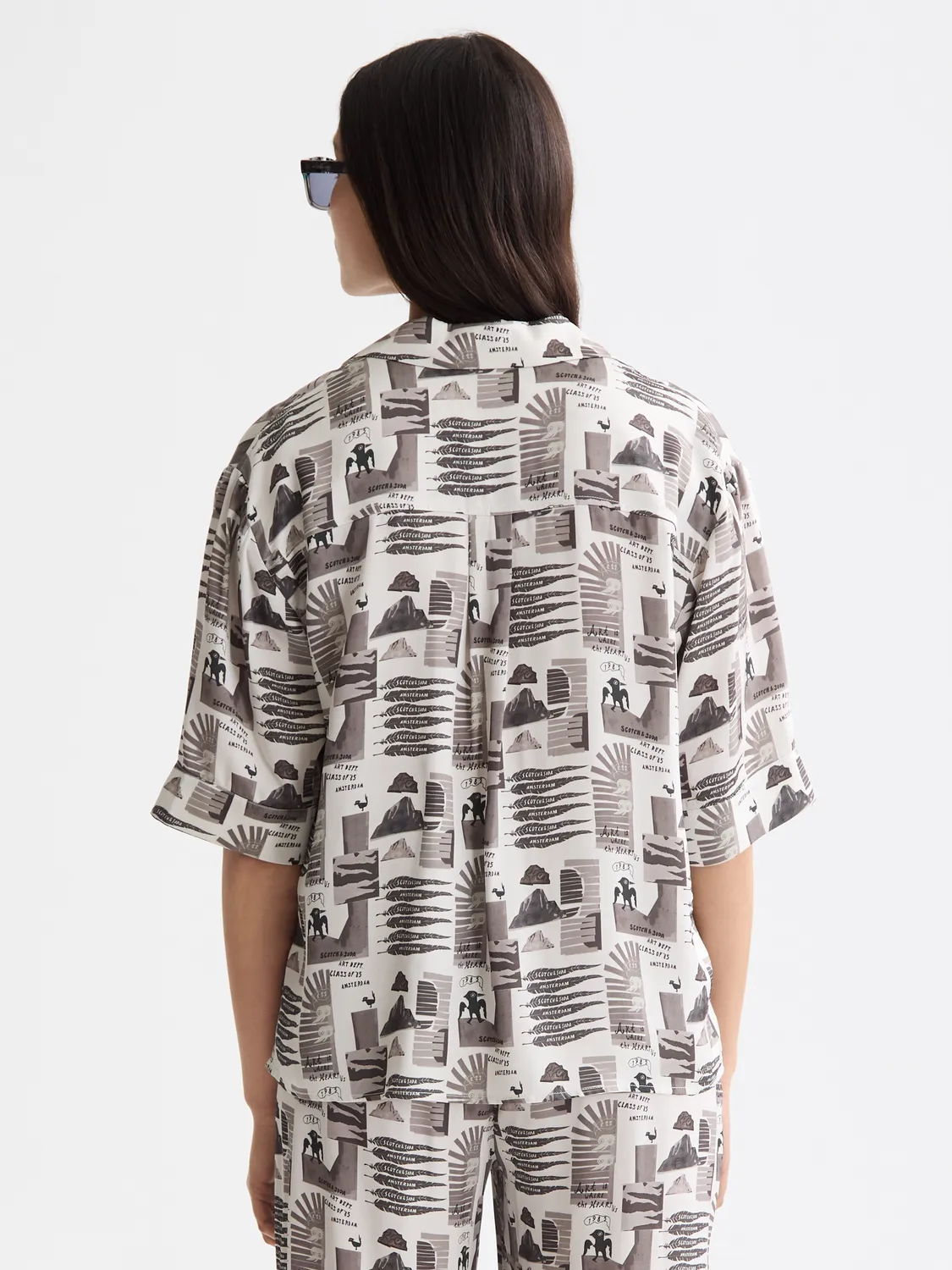 Printed short sleeved shirt sold by Scotch & Soda product image thumbnail 3