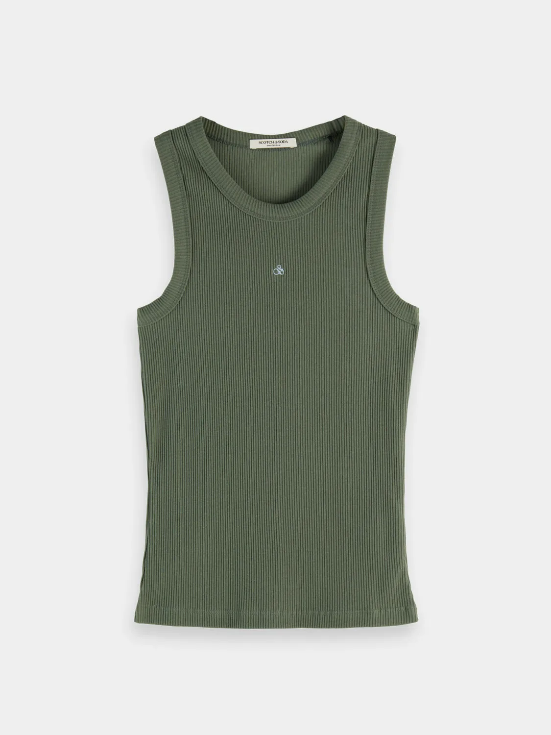 Ribbed racer tank sold by Scotch & Soda product image thumbnail 2