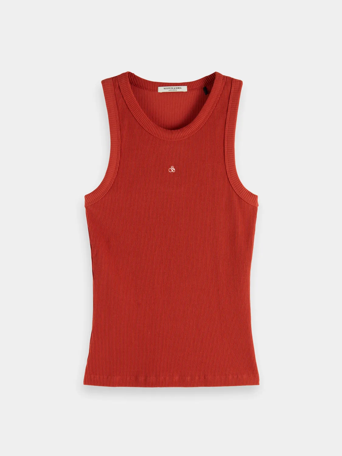 Ribbed racer tank sold by Scotch & Soda product image thumbnail 2