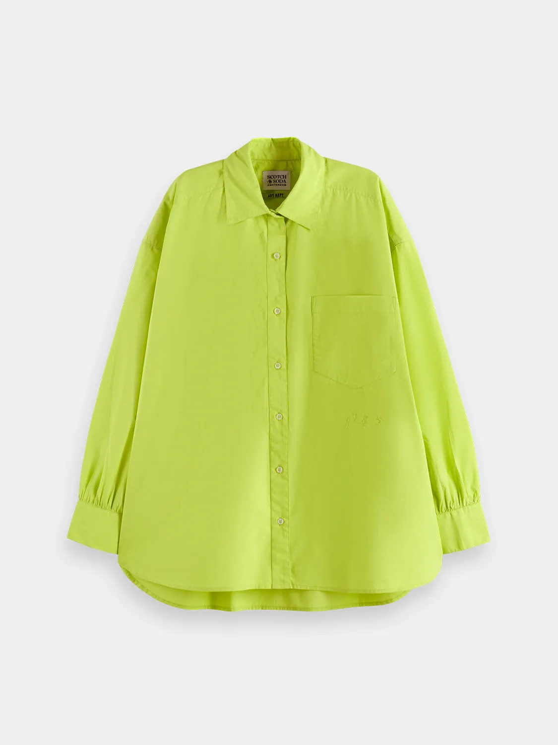 Embroidered girlfriend shirt sold by Scotch & Soda product image thumbnail 2