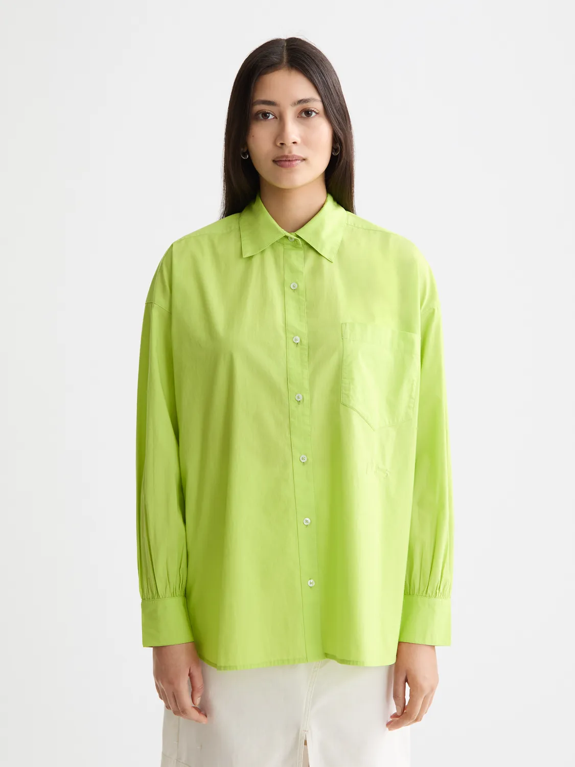 Embroidered girlfriend shirt sold by Scotch & Soda