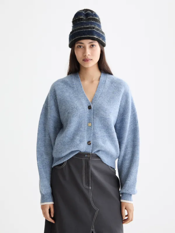 Fuzzy relaxed cardigan sold by Scotch & Soda