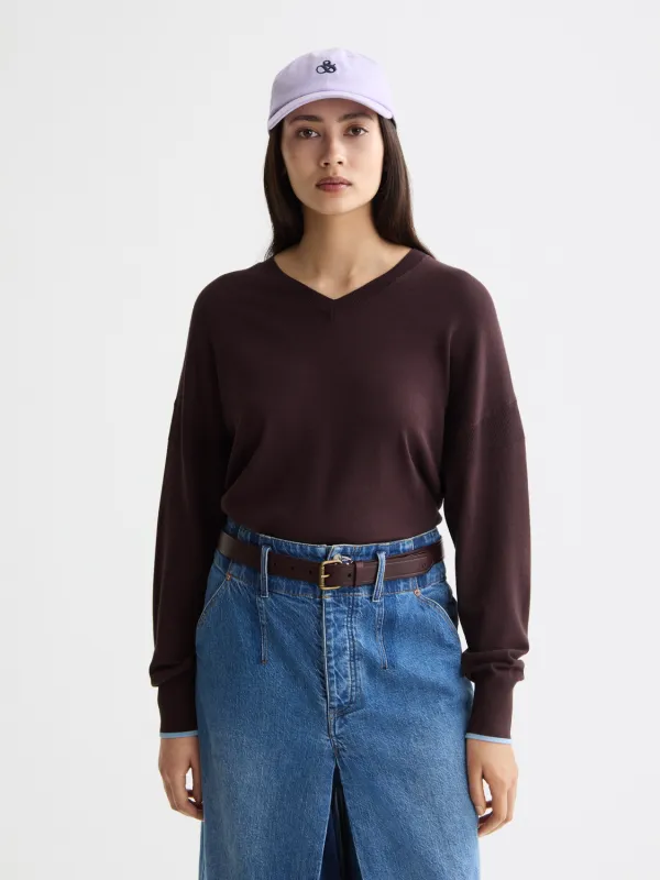 V-neck relaxed pullover made by Scotch & Soda
