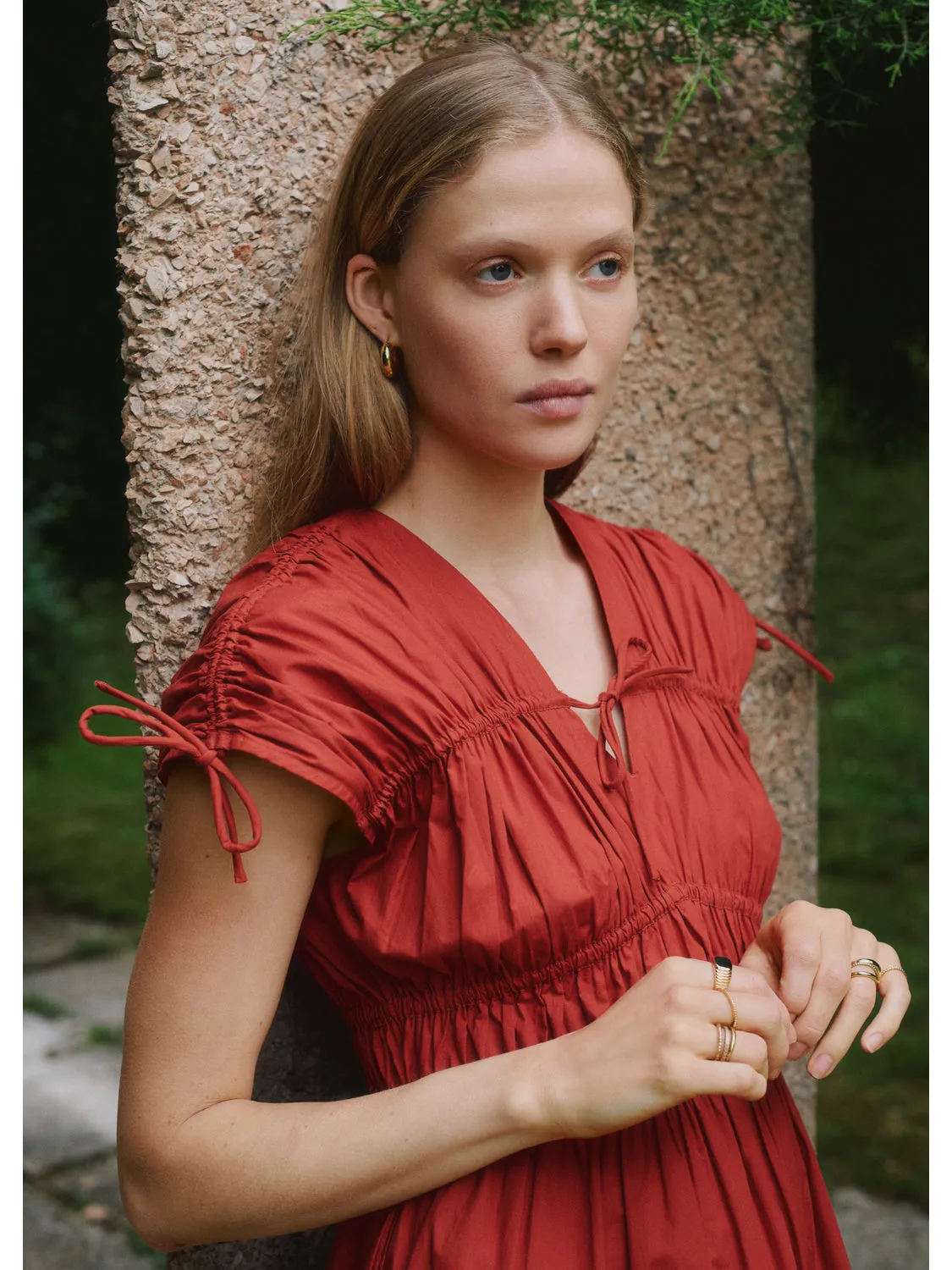 Gathered midi dress sold by Scotch & Soda product image thumbnail 5